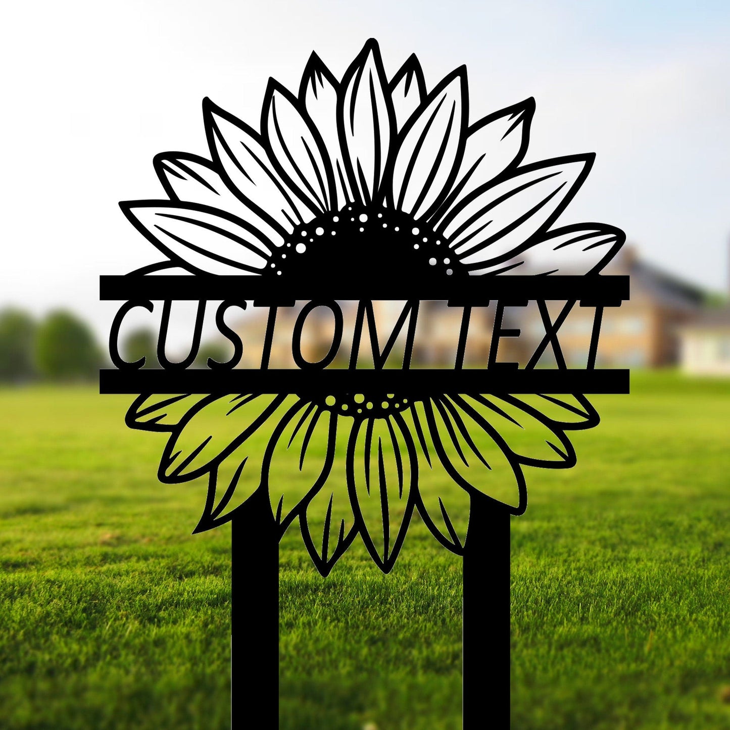 Customizable Metal Sunflower Signs, Garden Stakes Metal, Outdoor Decor, Yard Signs, Home Decorations, Metal Art Decor, Unique Gifts