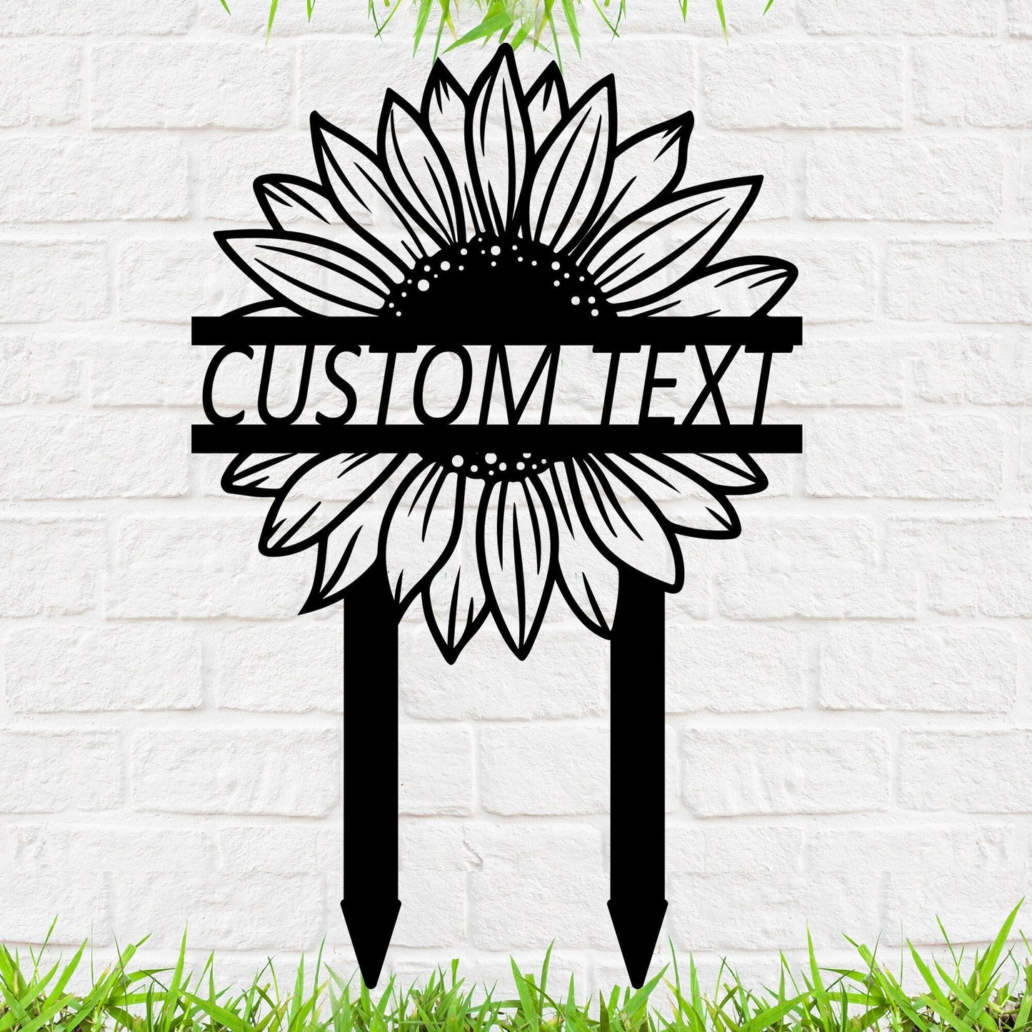 Customizable Metal Sunflower Signs, Garden Stakes Metal, Outdoor Decor, Yard Signs, Home Decorations, Metal Art Decor, Unique Gifts