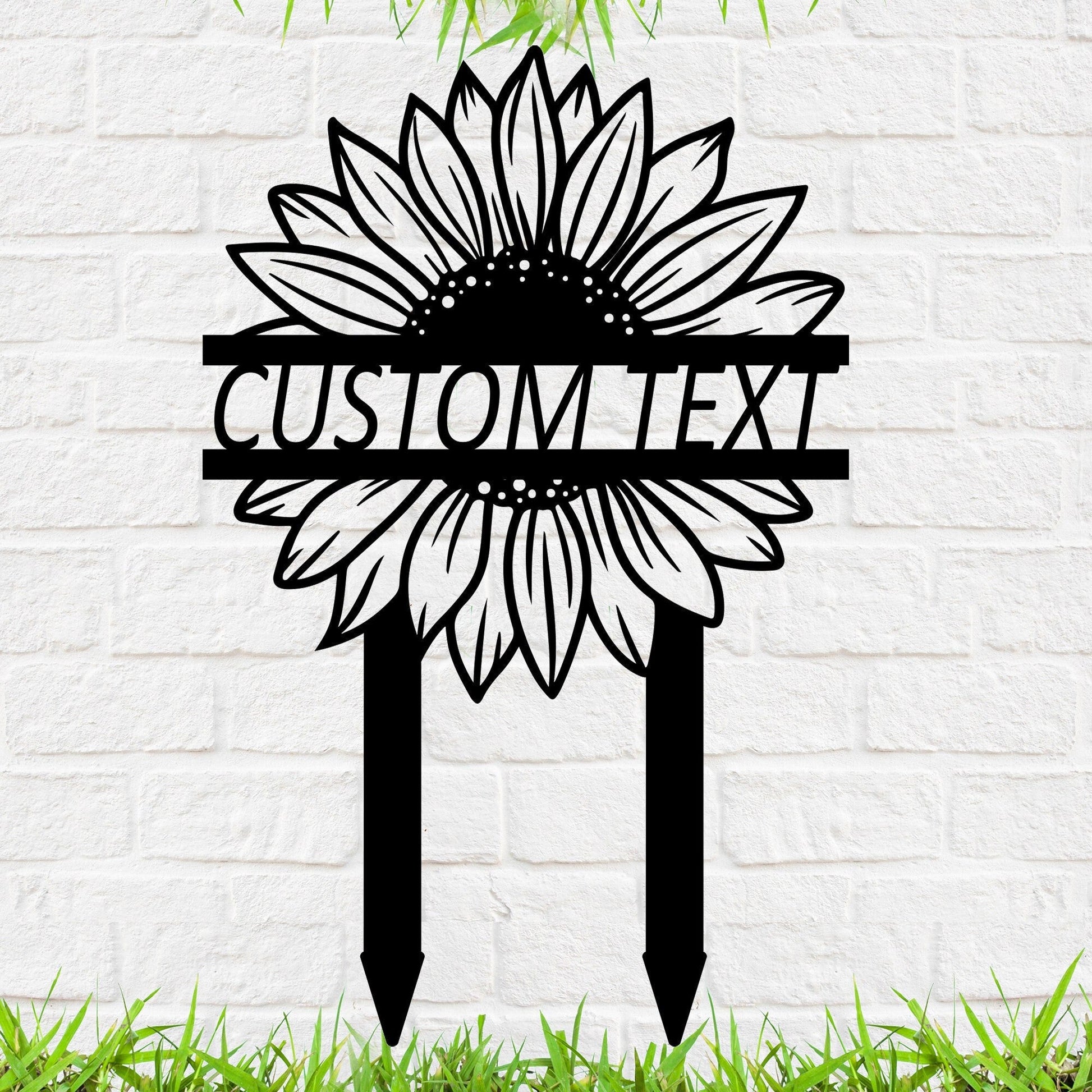 Customizable Metal Sunflower Signs, Garden Stakes Metal, Outdoor Decor, Yard Signs, Home Decorations, Metal Art Decor, Unique Gifts