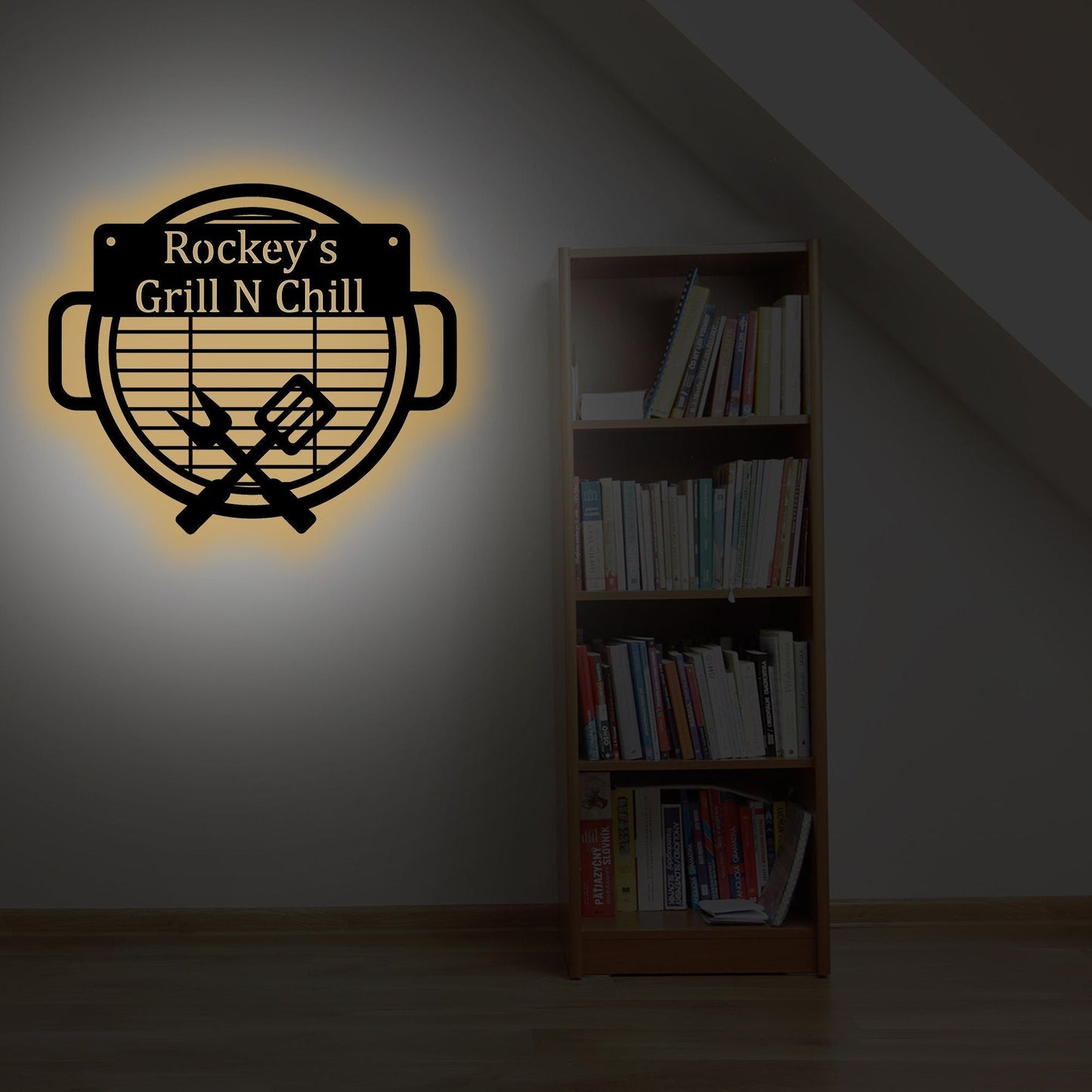 Personalized Bbq Fork And Spade Grill Sign, Metal Wall Art, Metal Decoration, Outdoor Door Hanging, Home Decorations, Gift For Friends