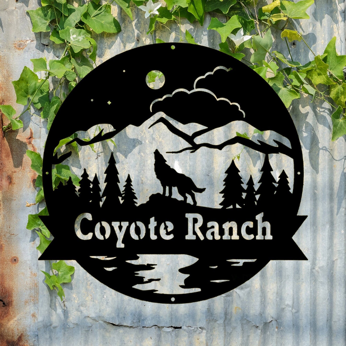 Custom Wolf Name Metal, Art House Sign, Bedroom Wall Hanging, Living Room Hanging, Metal Decorations, Custom Crafts, Handmade Signs, Gifts