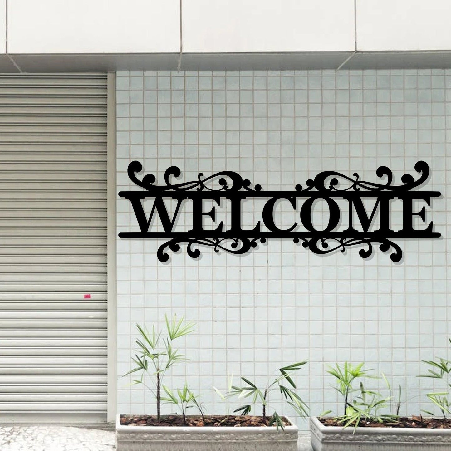 Custom outdoor welcome sign / wedding welcome sign / housewarming gift / realtor closing gift / welcome word wall art / LED metal wall art