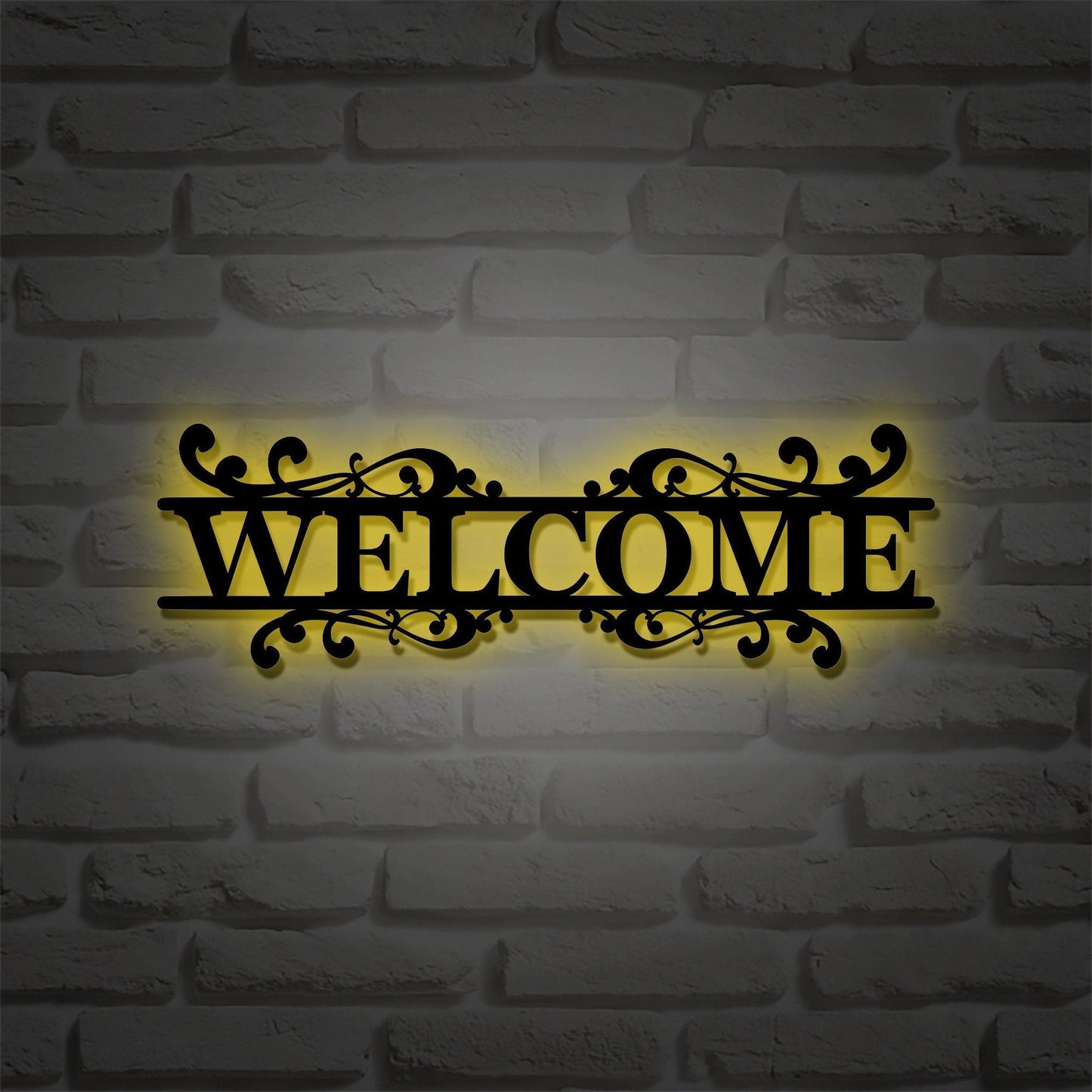 Custom outdoor welcome sign / wedding welcome sign / housewarming gift / realtor closing gift / welcome word wall art / LED metal wall art