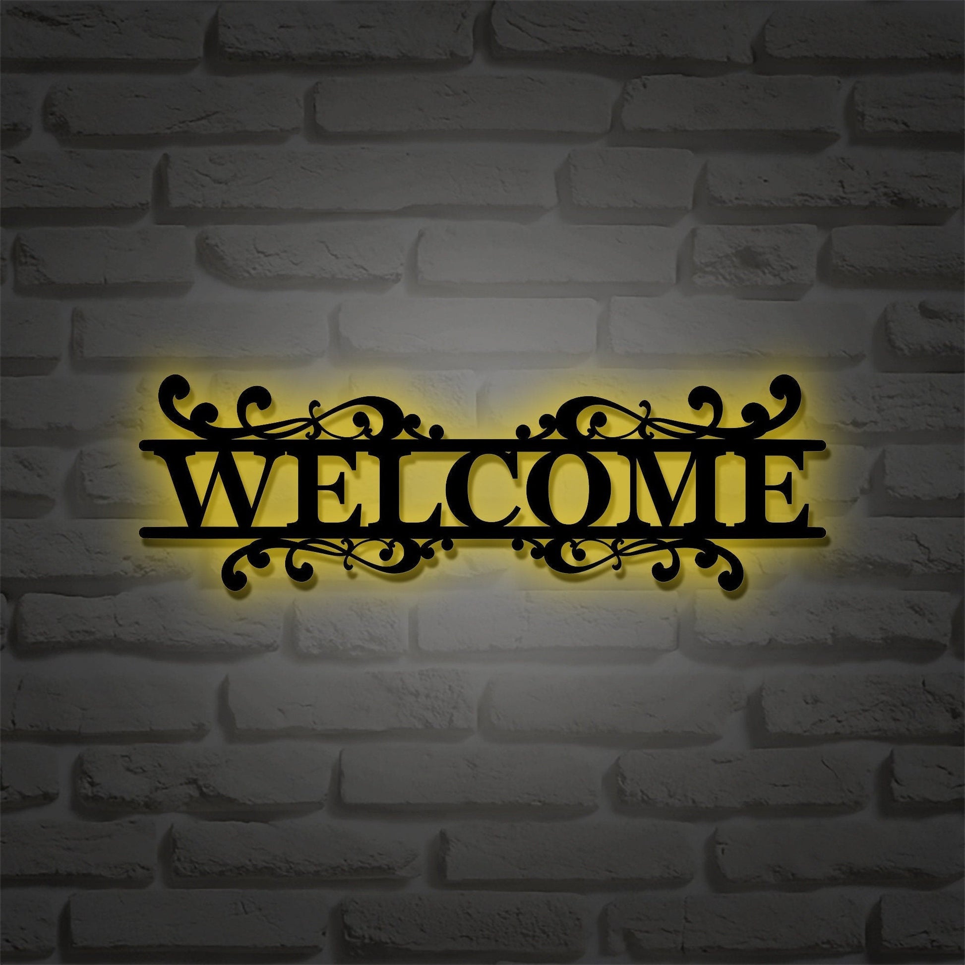 Custom outdoor welcome sign / wedding welcome sign / housewarming gift / realtor closing gift / welcome word wall art / LED metal wall art