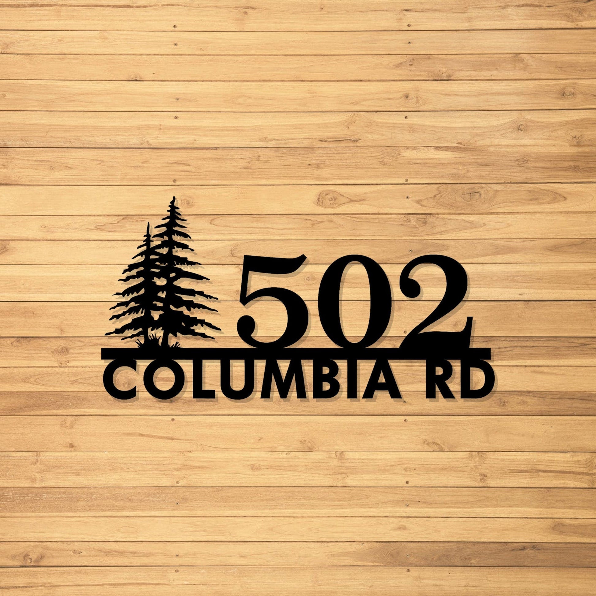 Personalized outdoor address sig, custom metal wall art, door sign number, street address sign, housewarming gift, handmade, LED night light