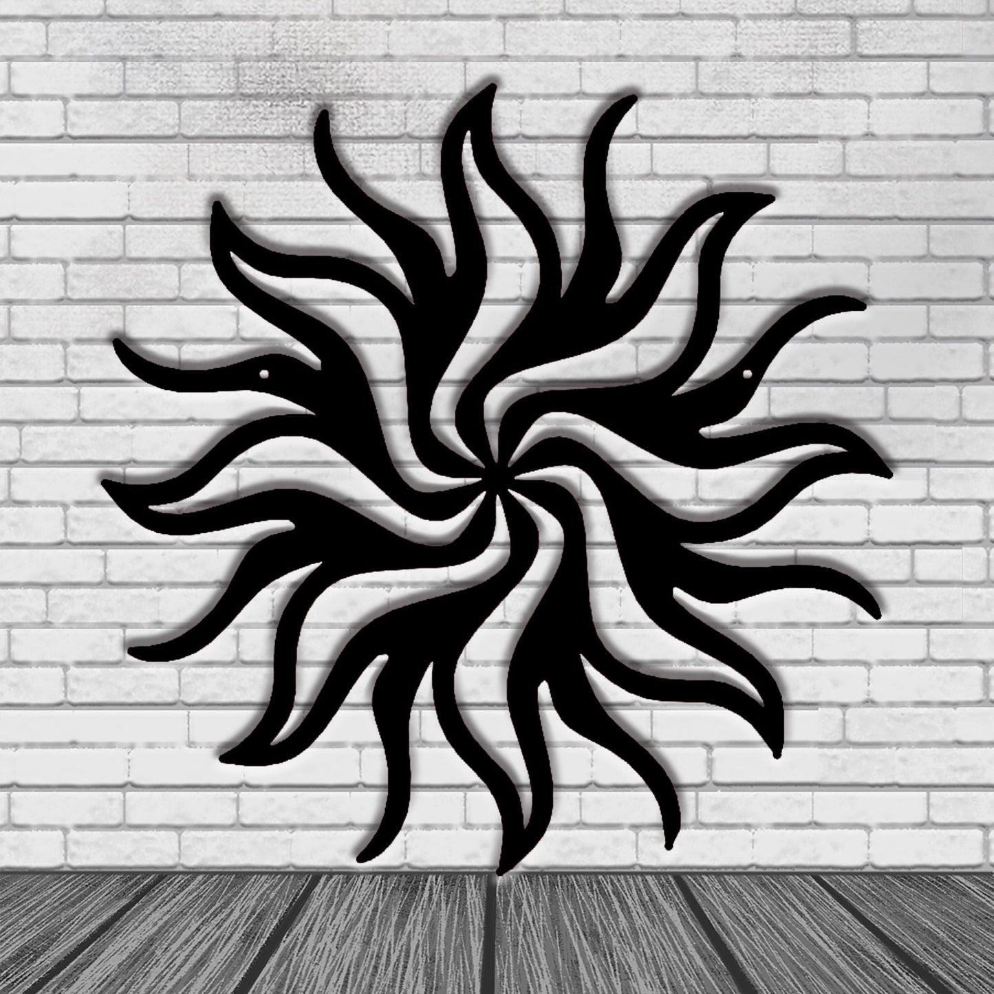 Personalized metal wall art / wacky sun decoration / sun metal art / garden decoration / outdoor wall decoration porch decoration / LED Sign