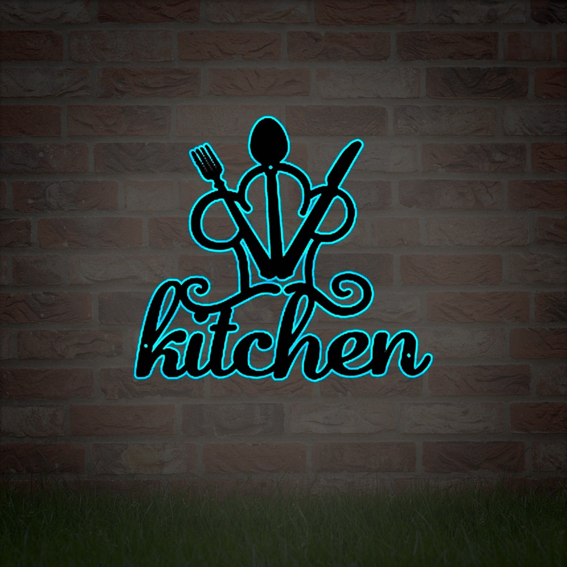 Custom Metal Sign for Kitchen, Nana's Kitchen Metal Sign, Personalized Kitchen Signs, Nana Mothers Day Gift, Kitchen Wall Decor,LED Sign