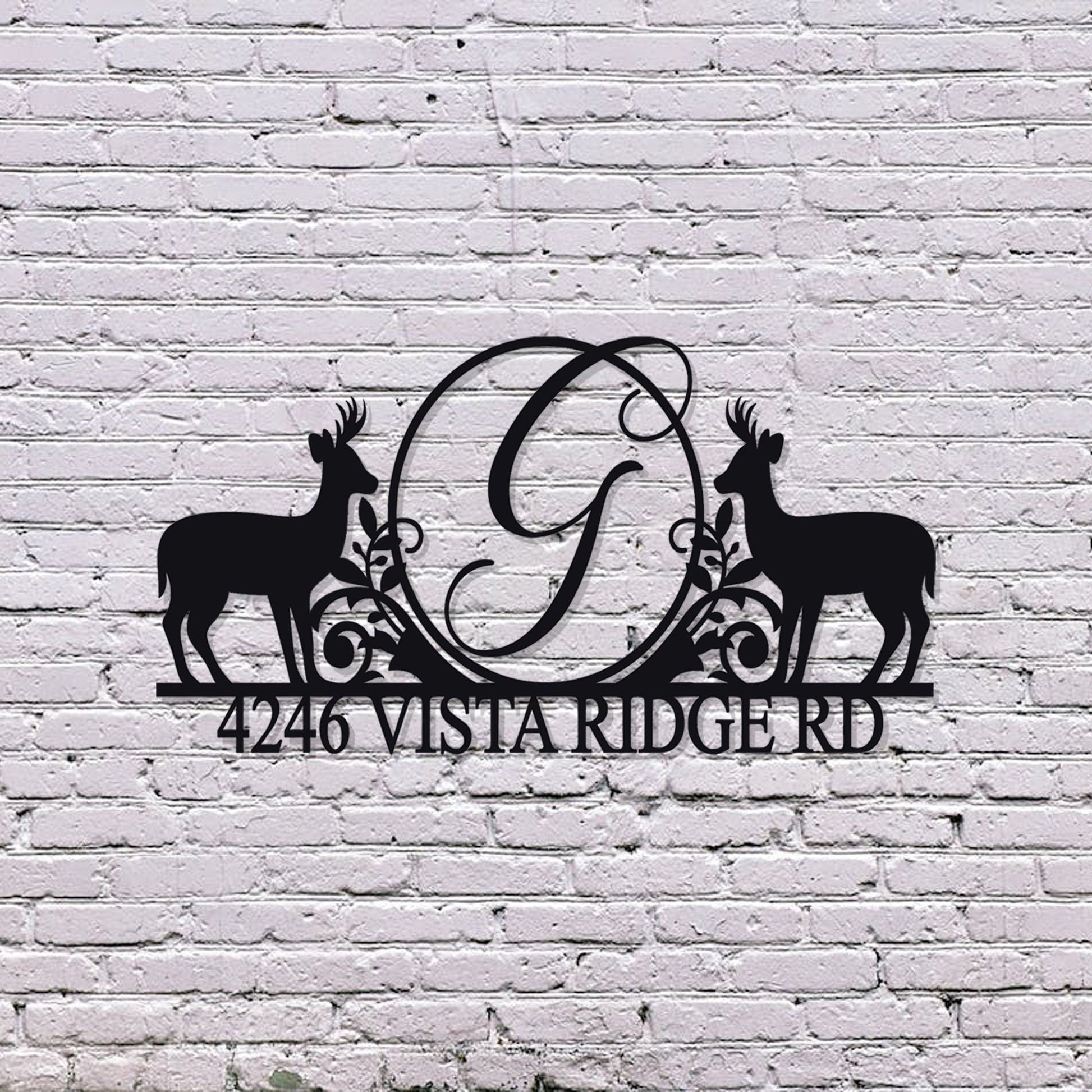 Custom Metal Address Sign/Personalized Outdoor Address Sign/Metal House Number Sign/ Street Address Sign/Housewarming/LED Light Sign