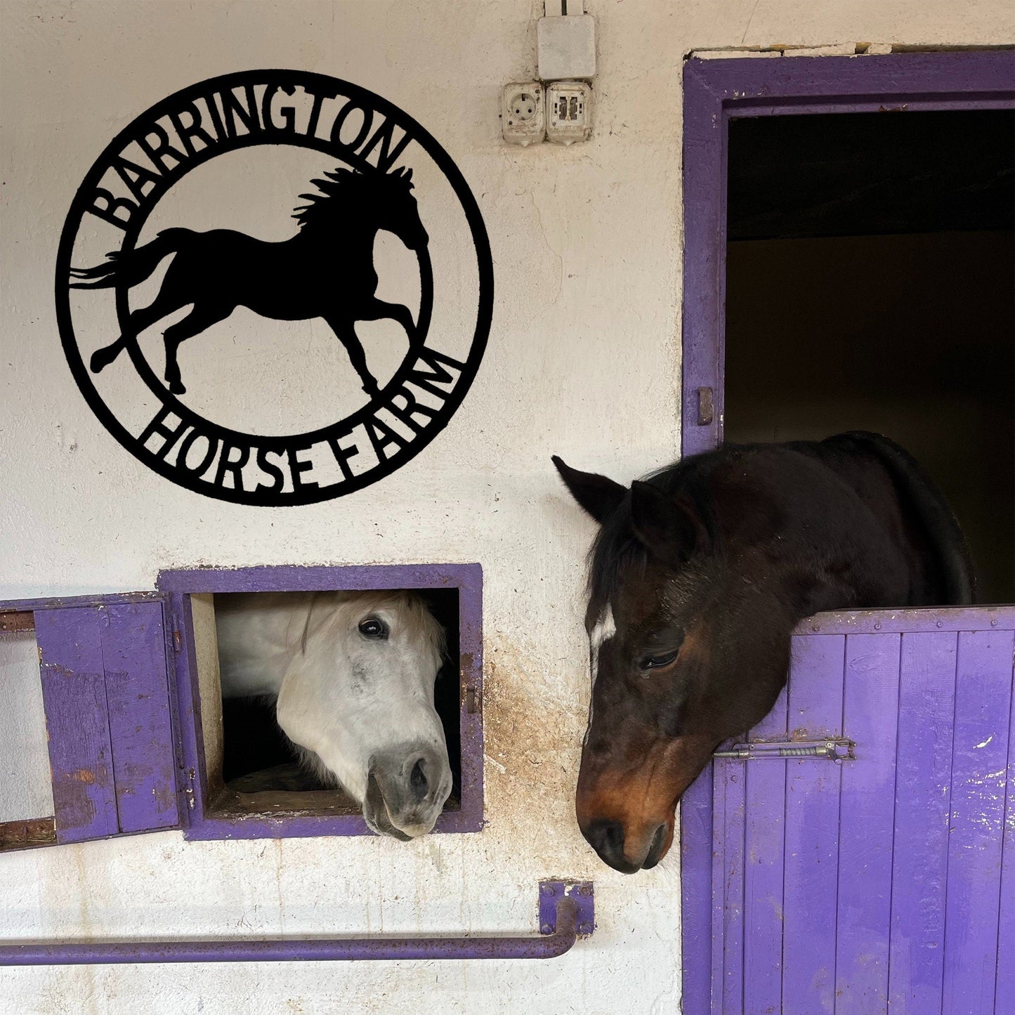 Customizable Horse Sign, Horse Wall Art, Outdoor Farm Decorations, Metal Decorations, Custom Crafts, Handmade Signs, Gifts For Friends