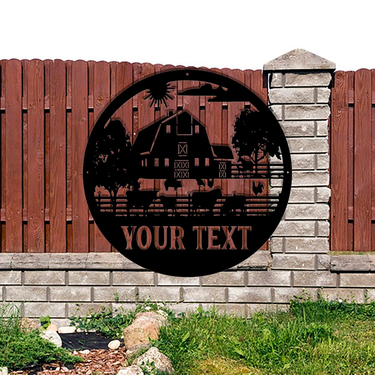 Custom Metal Farm Sign | Metal Sign for farmer| Family Name Sign|farmers' gifts| Home Decor|Farmhouse minimalist decoration|Harvest|LED Sign