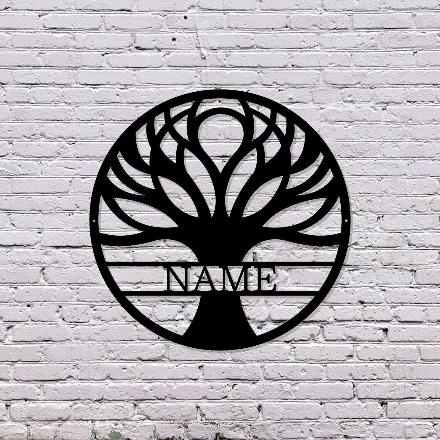 Tree Of Life Personalized Metal Sign/Indoor Outdoor Metal Wall Decor Sign/Custom Family Name Sign/Tree Monogram /Housewarming Gift/LED Sign