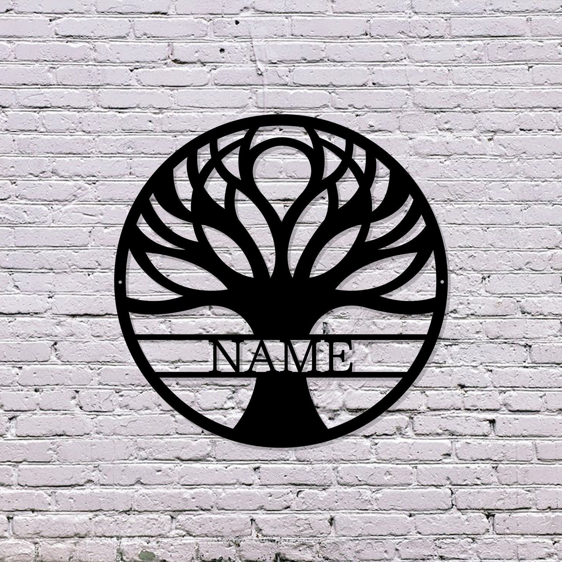 Tree Of Life Personalized Metal Sign/Indoor Outdoor Metal Wall Decor Sign/Custom Family Name Sign/Tree Monogram /Housewarming Gift/LED Sign