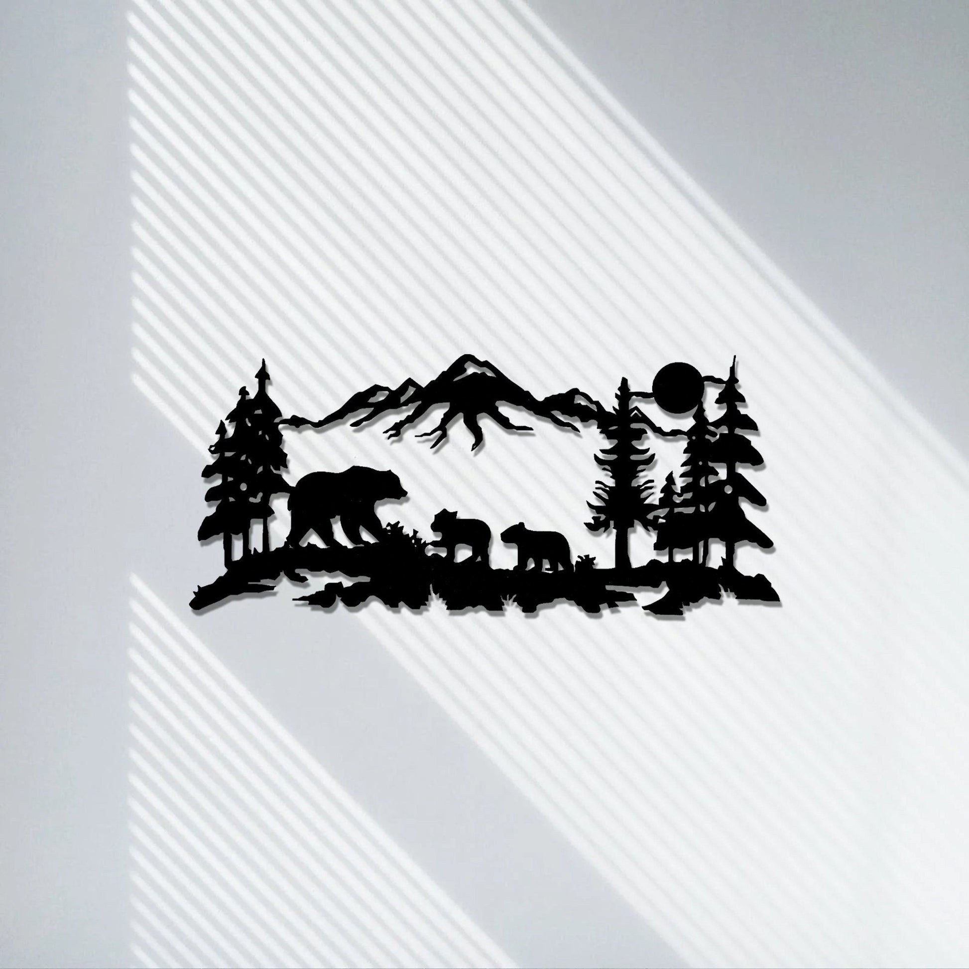 Metal Deer Wall Art Forest Deer Wall Decor Metal Mountain Deer Lodge Decor Deer Woodland Decor Metal Deer Decor Rustic Animal Hunting Decor