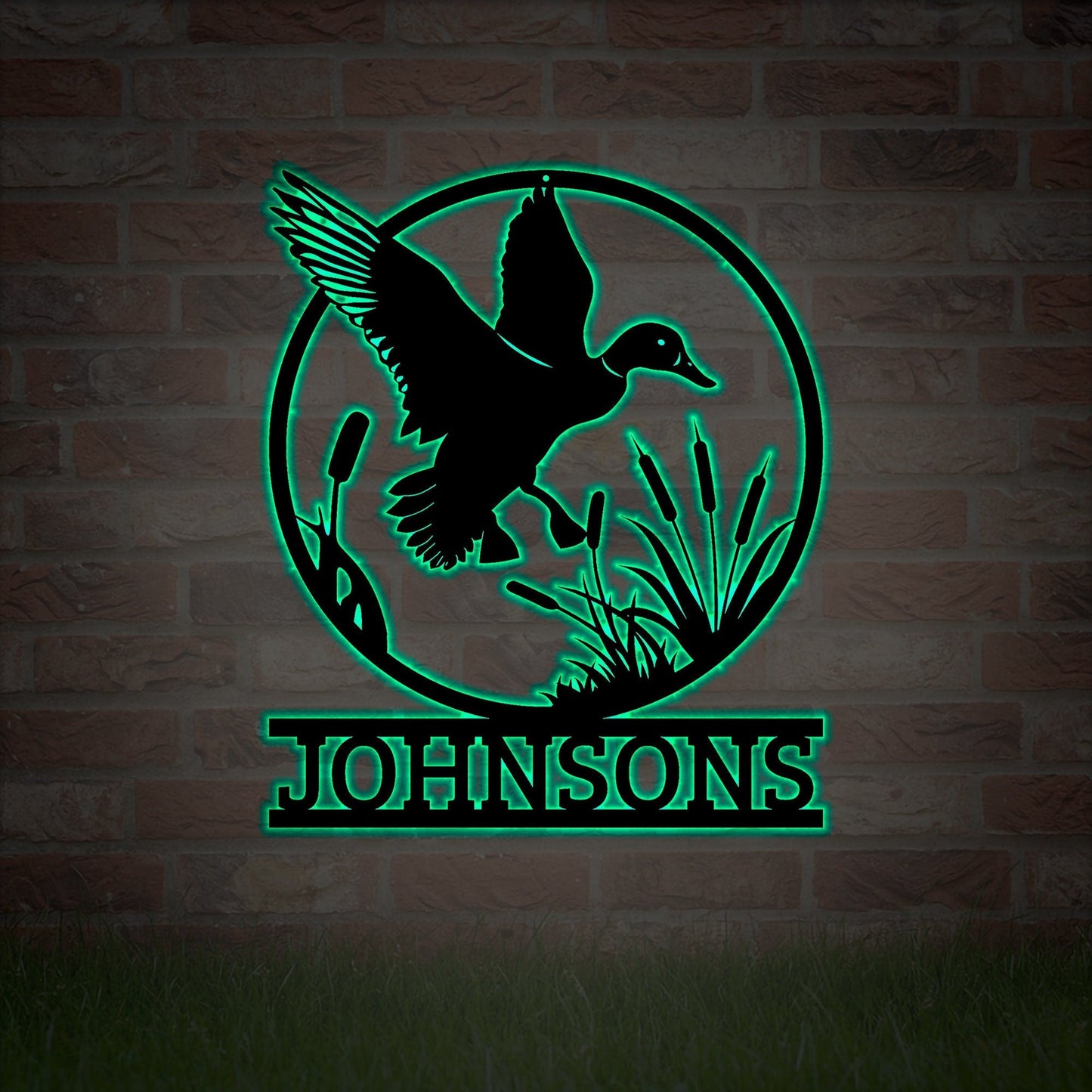 Personalized Duck Hunting Sign, CustomDuck Hunting Gift, Metal Duck Hunting Sign, Duck Hunter Gifts, Fathers Day Gift Dad Boyfriend,LED Sign