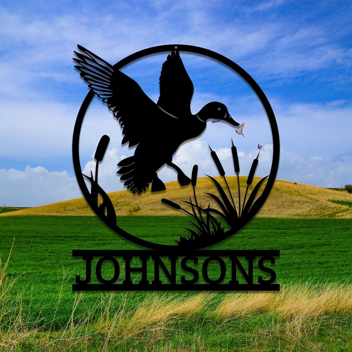 Personalized Duck Hunting Sign, CustomDuck Hunting Gift, Metal Duck Hunting Sign, Duck Hunter Gifts, Fathers Day Gift Dad Boyfriend,LED Sign