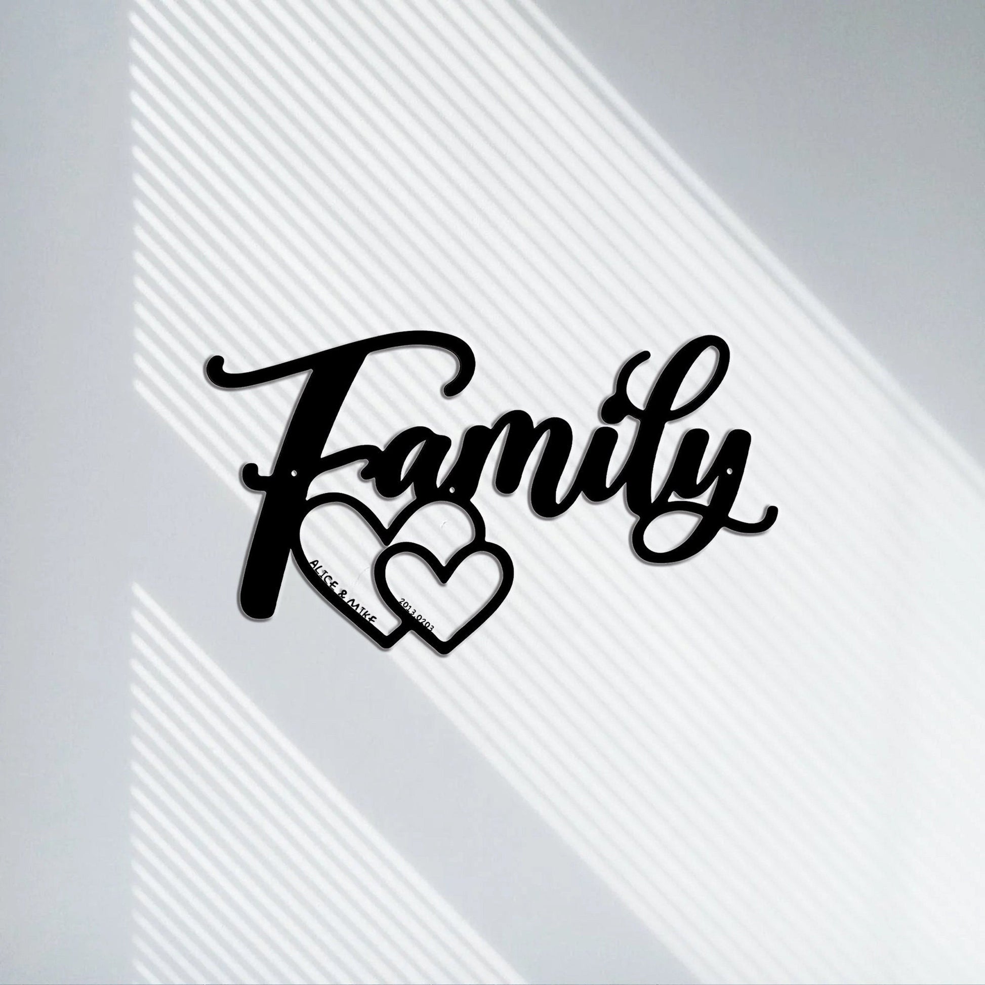 Customized Family Wall Sign/Family Wall Decor Sign/Family Text Wall Art/Family Wall Hangings/Valentine's Day Gifts/Anniversary gift/LED sign