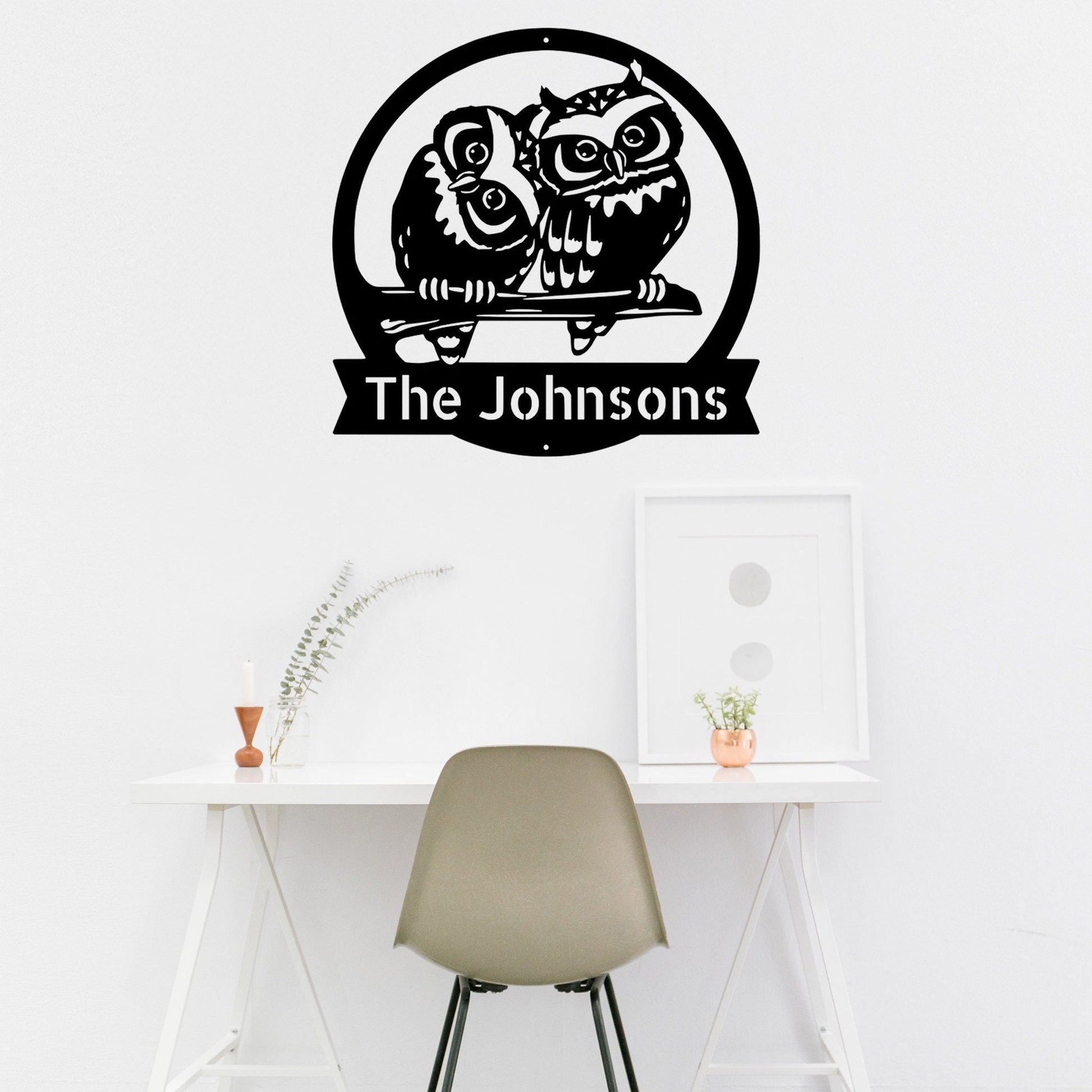 Custom Owl Name Metal, Art Signs, Bedroom Wall Hangings, Living Room Hangings, Metal Decorations, Custom Crafts, Handmade Signs, Great Gifts