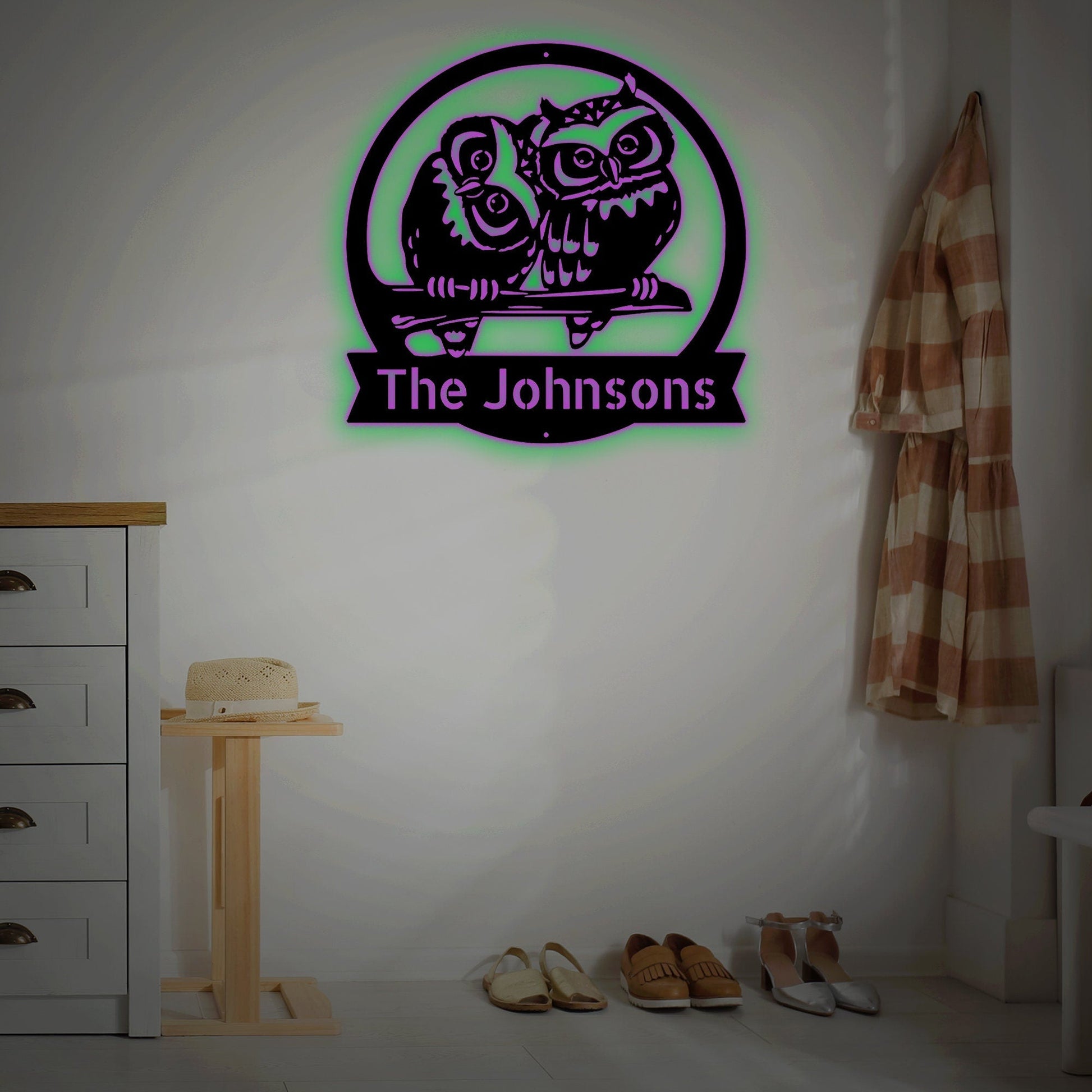 Custom Owl Name Metal, Art Signs, Bedroom Wall Hangings, Living Room Hangings, Metal Decorations, Custom Crafts, Handmade Signs, Great Gifts