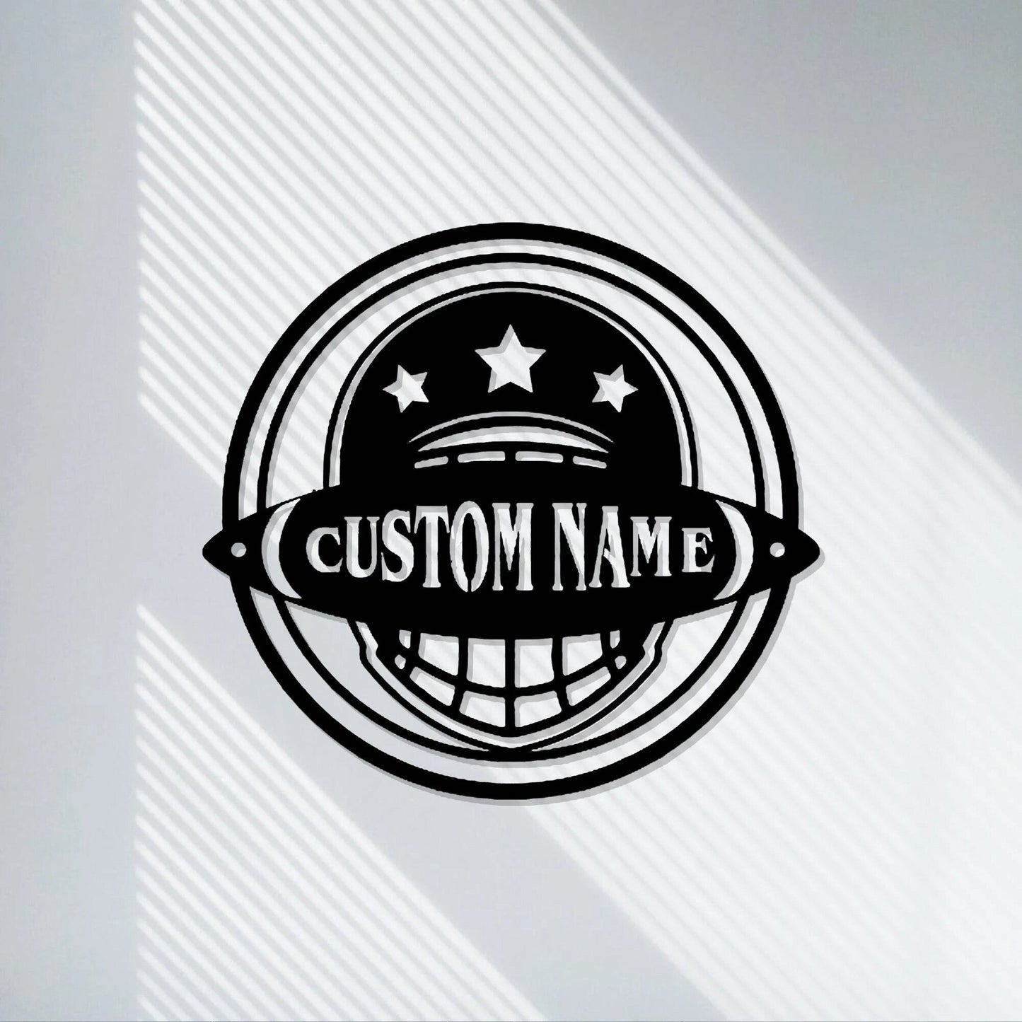 Handmadecustomfootball namemetal tag,kidsname tag,personalized football gift,World Cup souvenir,LED wall lamp,Sports Signs,LED light hanging