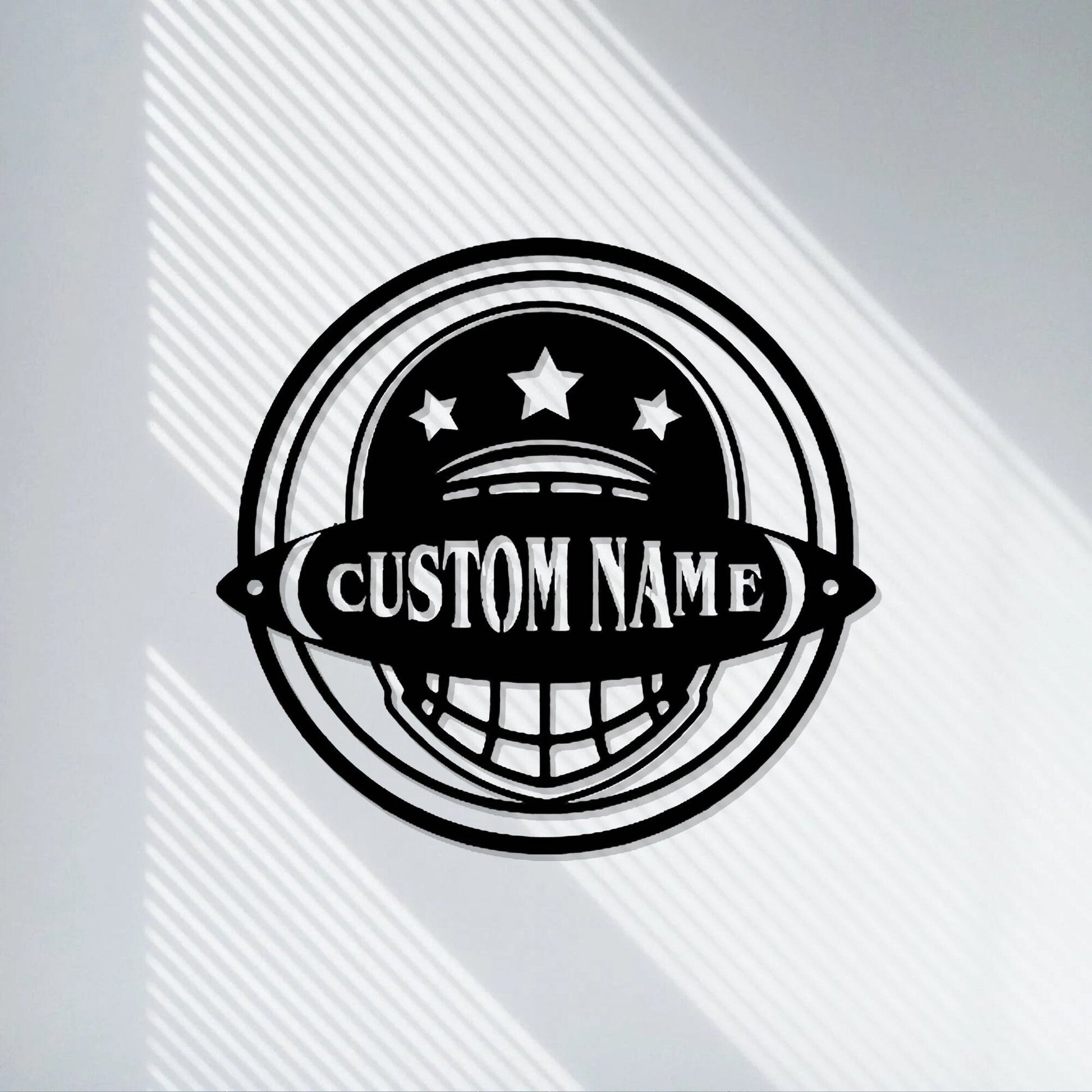 Handmadecustomfootball namemetal tag,kidsname tag,personalized football gift,World Cup souvenir,LED wall lamp,Sports Signs,LED light hanging