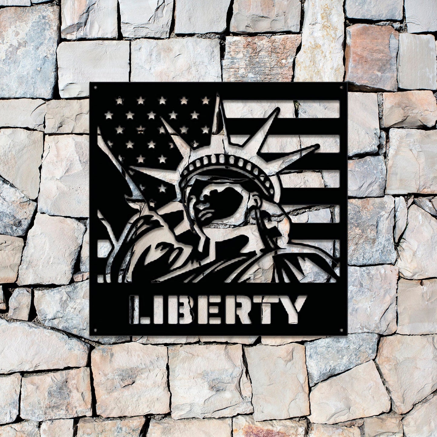 Custom American Flag Workshop Sign | Metal Shop Sign | Dad Shop | Christmas | Garage Sign | USA | Freedom|Lady Liberty|LED Sign