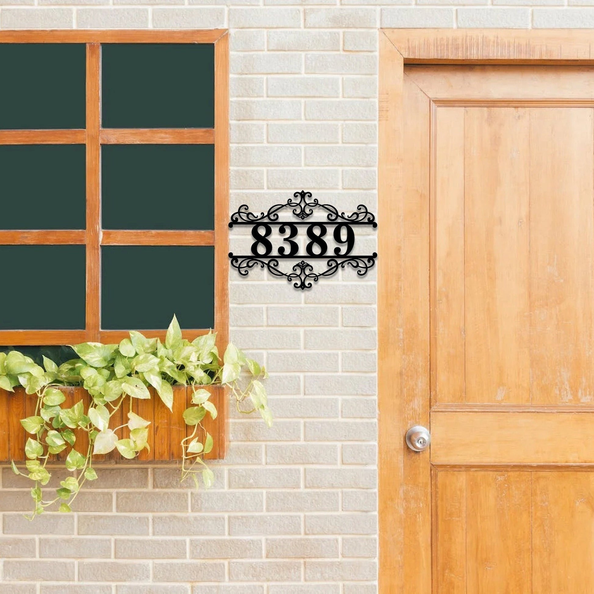 Custom name address metal signs, personalized address door signs, medieval vintage address signs, LED lighted address signs