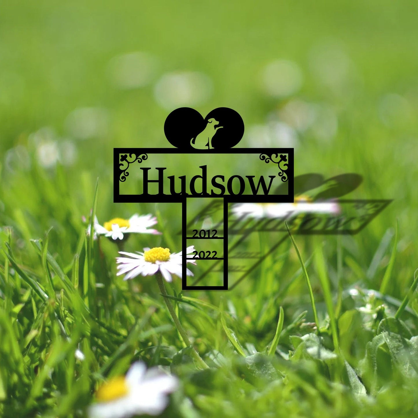 Personalized dog memorial pet sign, handmade dog garden sign, tombstone pet lost custom pet monument, metal sign, dog grave sign