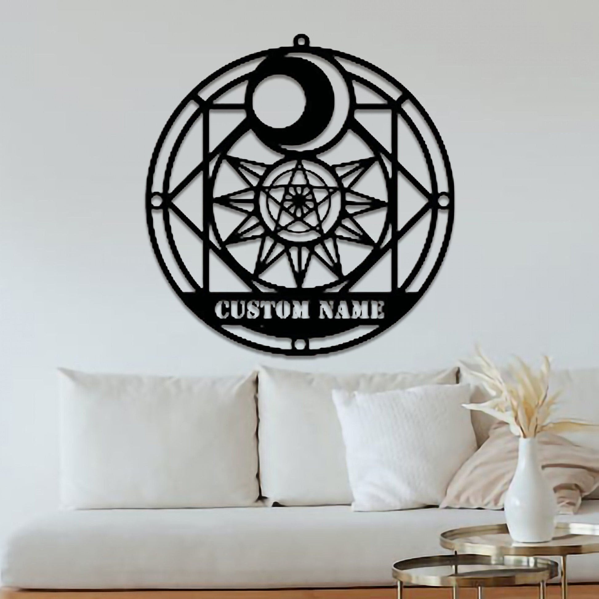 Personalized hand customized Bohemian Wall Art metal signs, Bohemian style art decoration,Yoga Home Office Living Room Decoration,LED Light