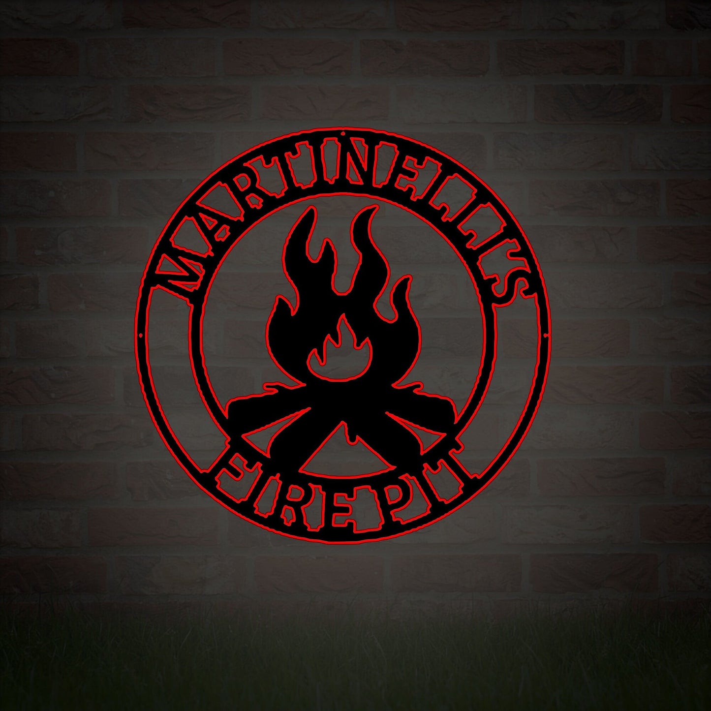 Custom Metal Outdoor Signs|Personalized Campfire Signs|Campers Decoration|Outdoor Decorative Cabin Signs|Campground Signs|LED Lighted Signs