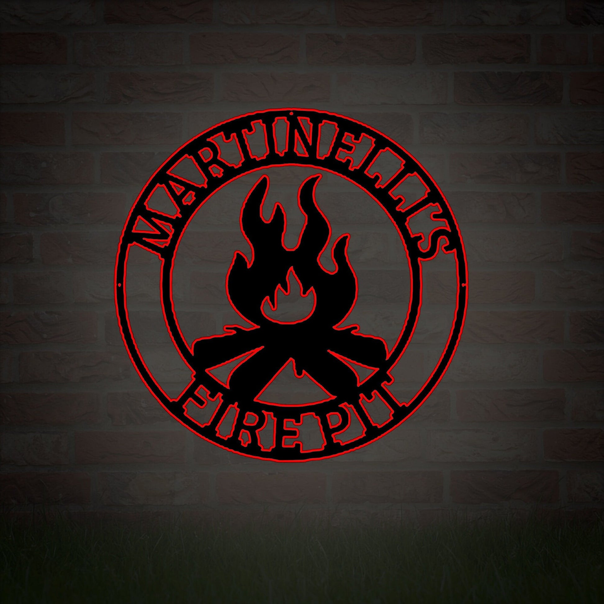 Custom Metal Outdoor Signs|Personalized Campfire Signs|Campers Decoration|Outdoor Decorative Cabin Signs|Campground Signs|LED Lighted Signs