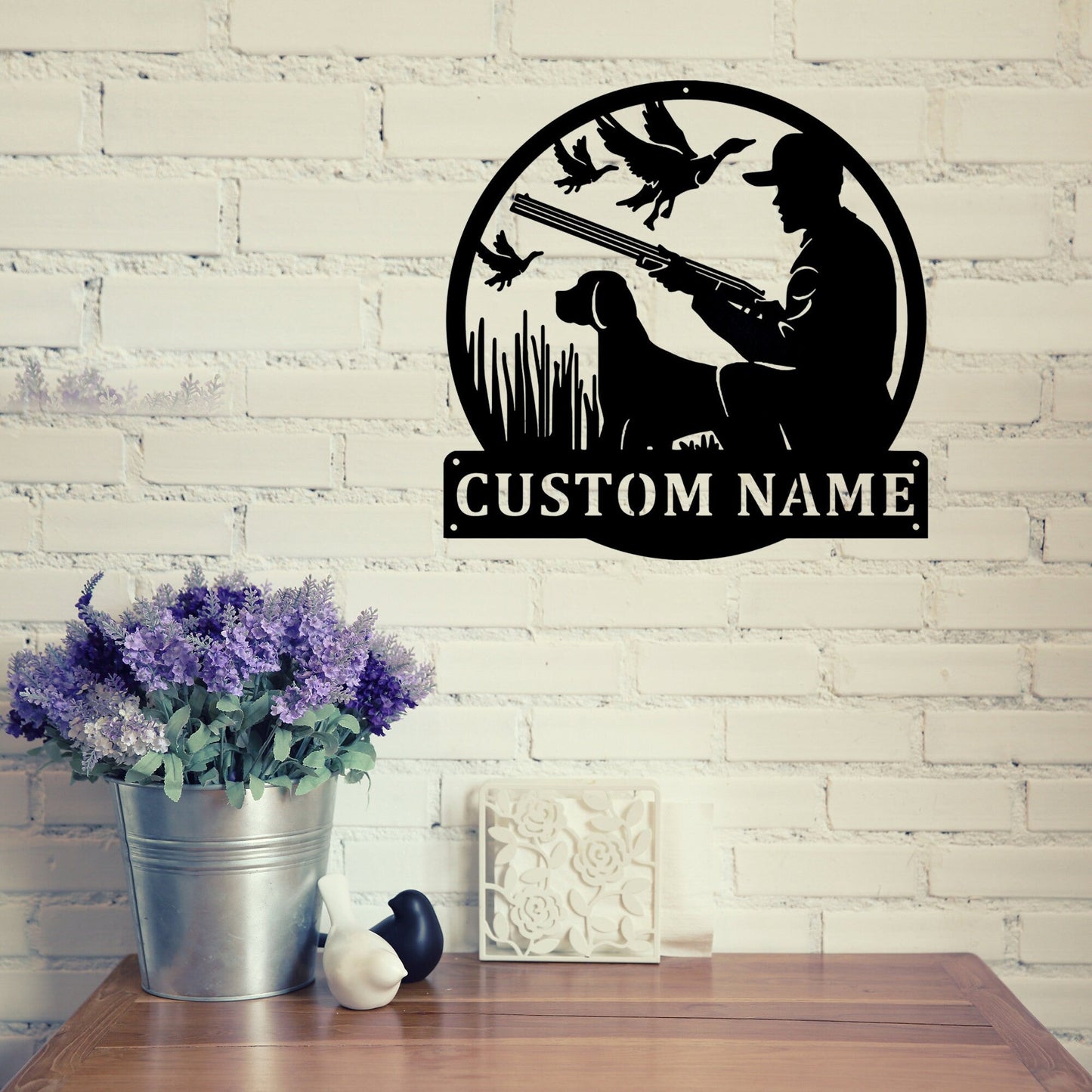 Personalized Duck Hunting Metal Wall Decorations, Bedroom Decorations, Metal Wall Hangings, Decorative Room, Home Decorations
