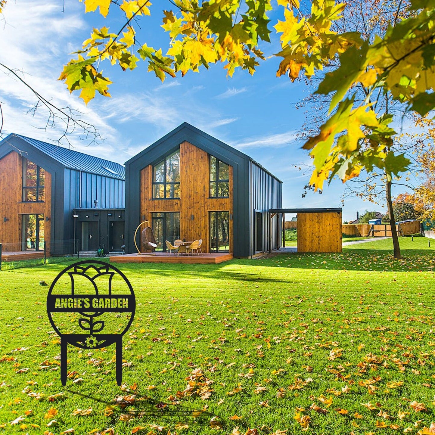 Hand customized metal signs, personalized garden signs, gifts from gardeners, LED light signs