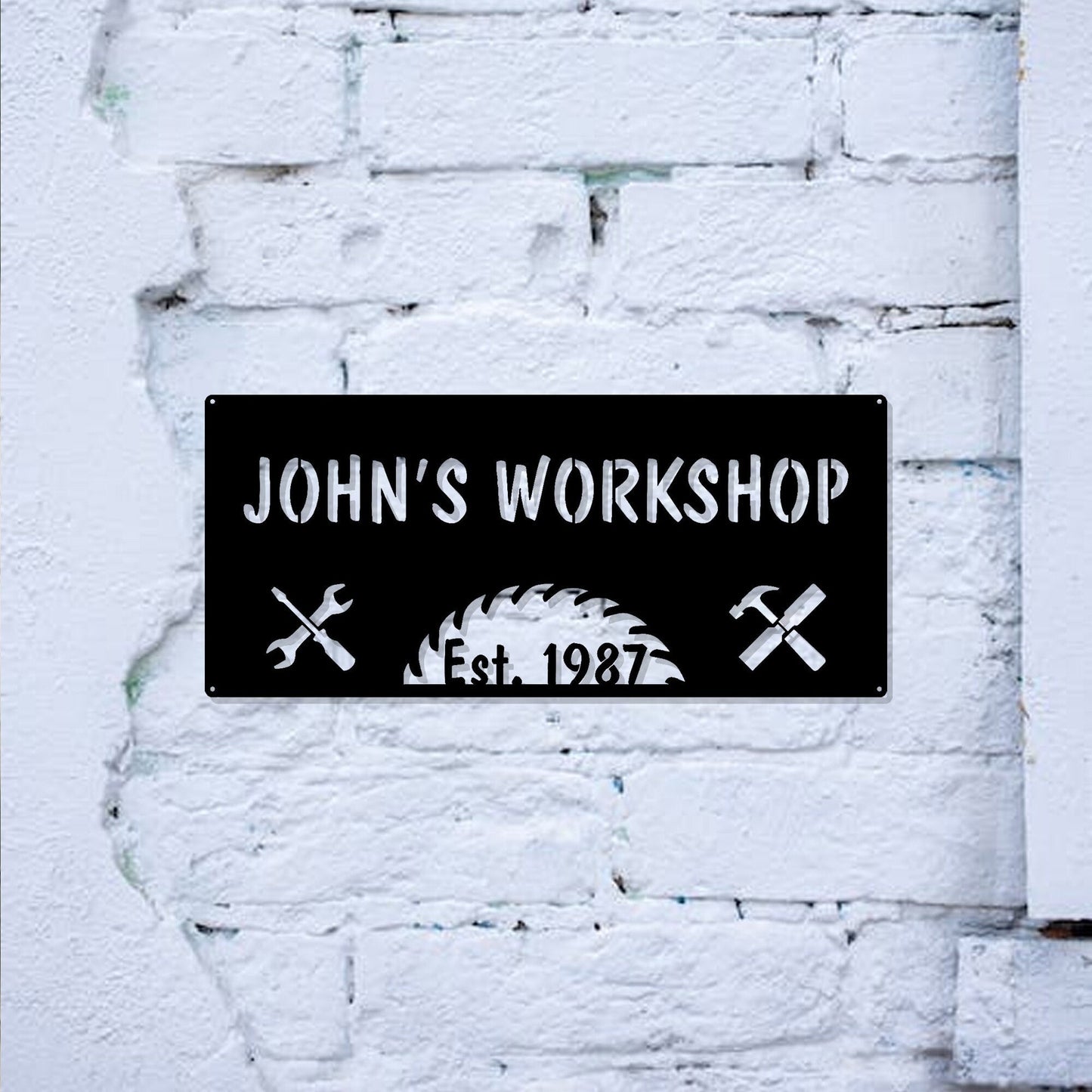 Custom Metal Sign/Personalized Gifts/Wall Art/Wall Decor/Personalized Garage Wall Art/Man Cave Decor/Garage Mahal /Home Gifts/LED Sign