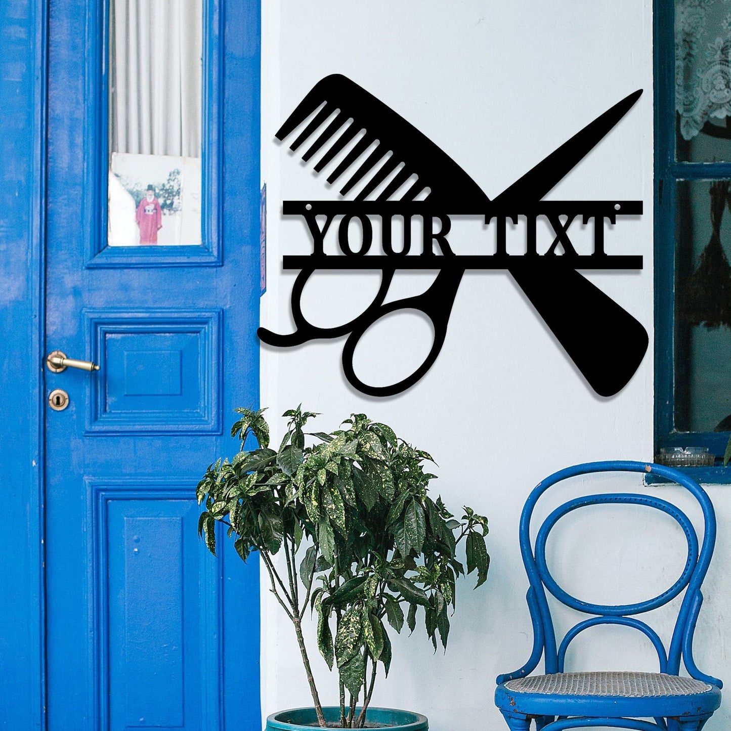 Custom Metal Hair Stylist Sign,Hair And Nail Salon Personalized Metal Sign,Custom Name Sign,Hair Stylist Gift,Cosmetologist Gift,LED Sign