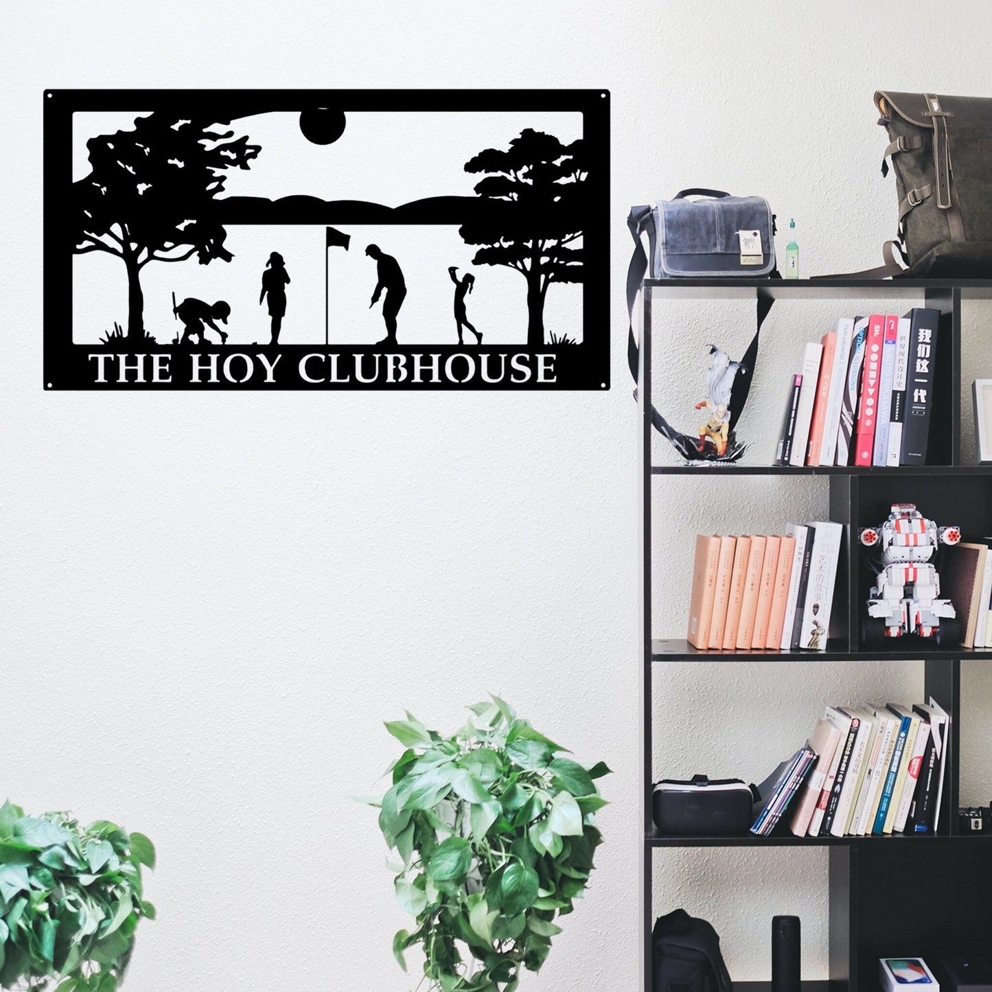 Customized Golf Name Metal Art Signs, Bedroom Wall Hangings, Living Room Hangings, Metal Decorations, Custom Crafts, Handmade Signs