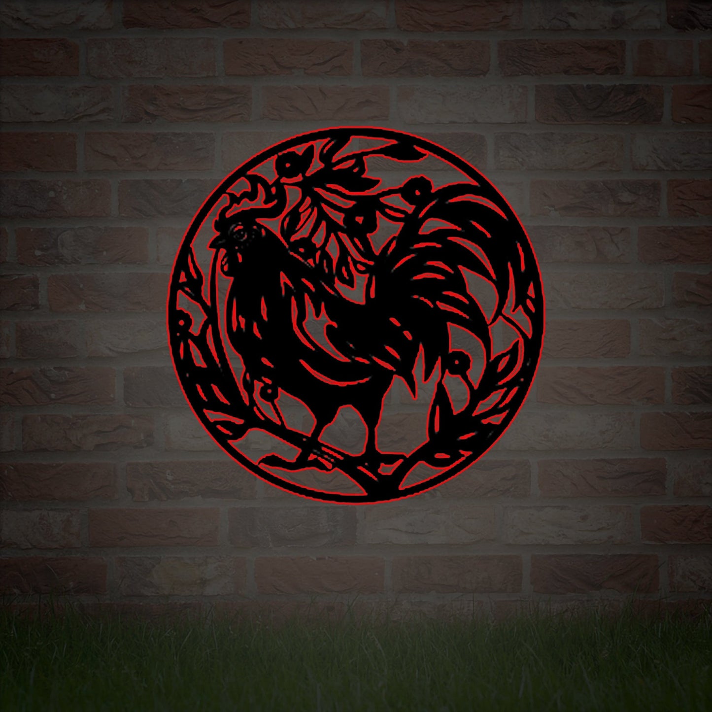 Personalized Chicken Farm Metal Sign,Custom Metal Chicken Coop Sign,Metal Hen House Sign Name,Family Name Metal Sign for Farm House,LED Sign