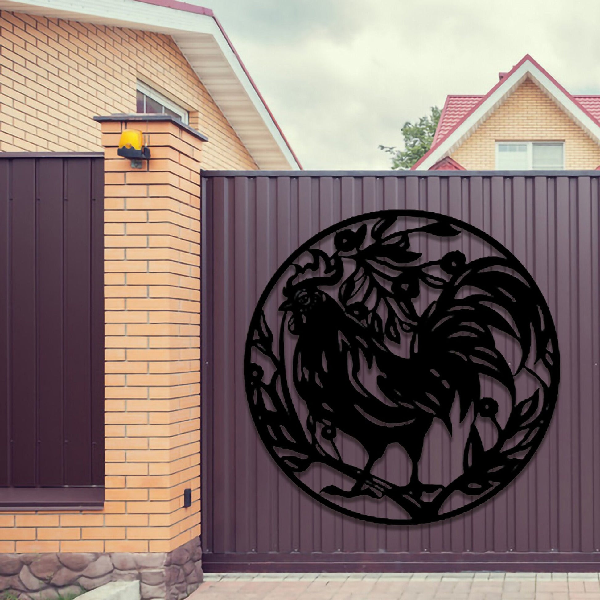 Personalized Chicken Farm Metal Sign,Custom Metal Chicken Coop Sign,Metal Hen House Sign Name,Family Name Metal Sign for Farm House,LED Sign