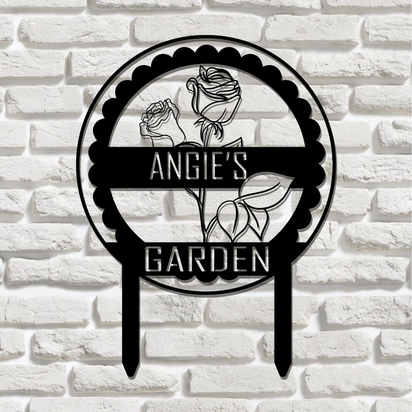 Handmade custom metal garden signs, personalized farmer gardener gifts, garden yard decoration, farmhouse yard decoration, handmade
