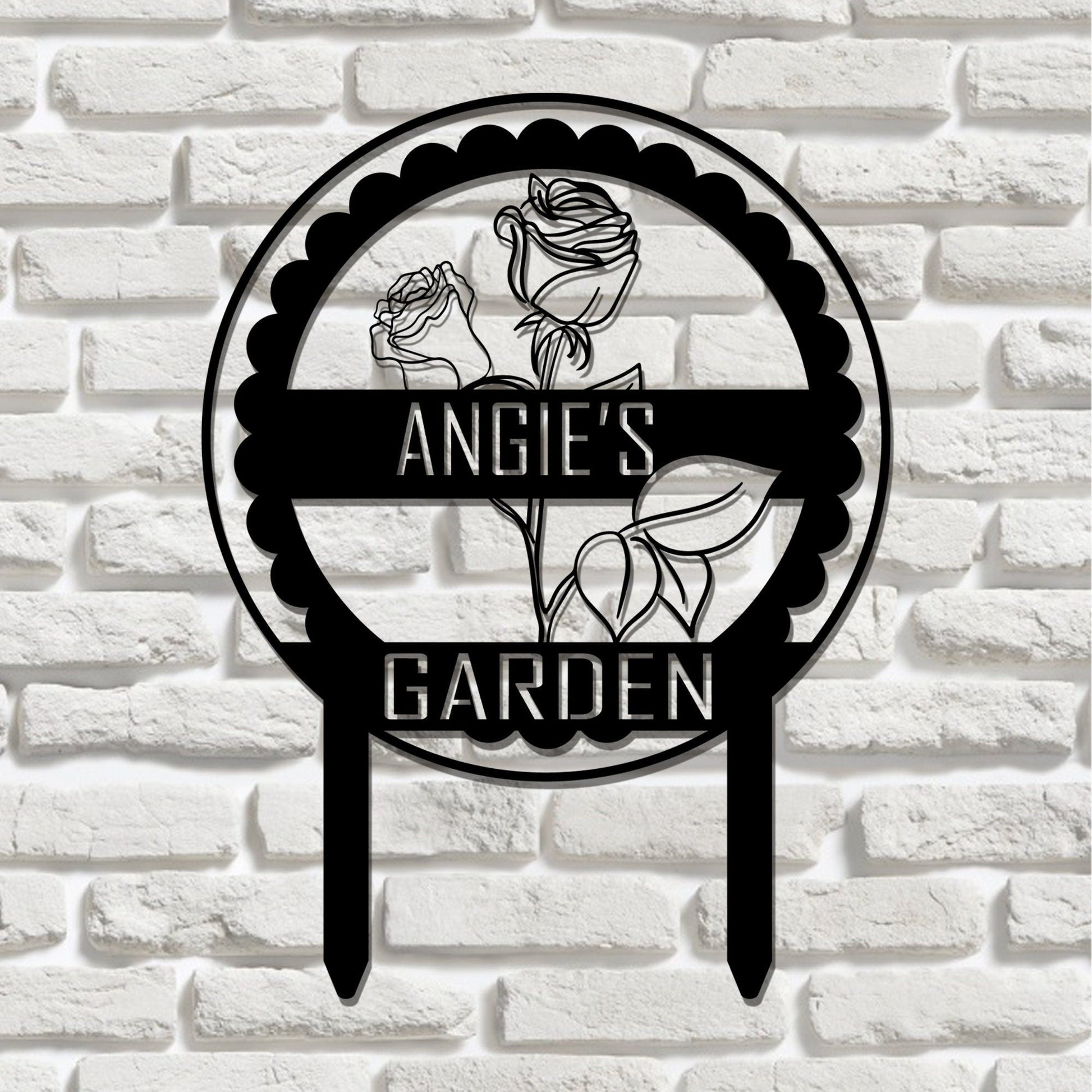 Handmade custom metal garden signs, personalized farmer gardener gifts, garden yard decoration, farmhouse yard decoration, handmade