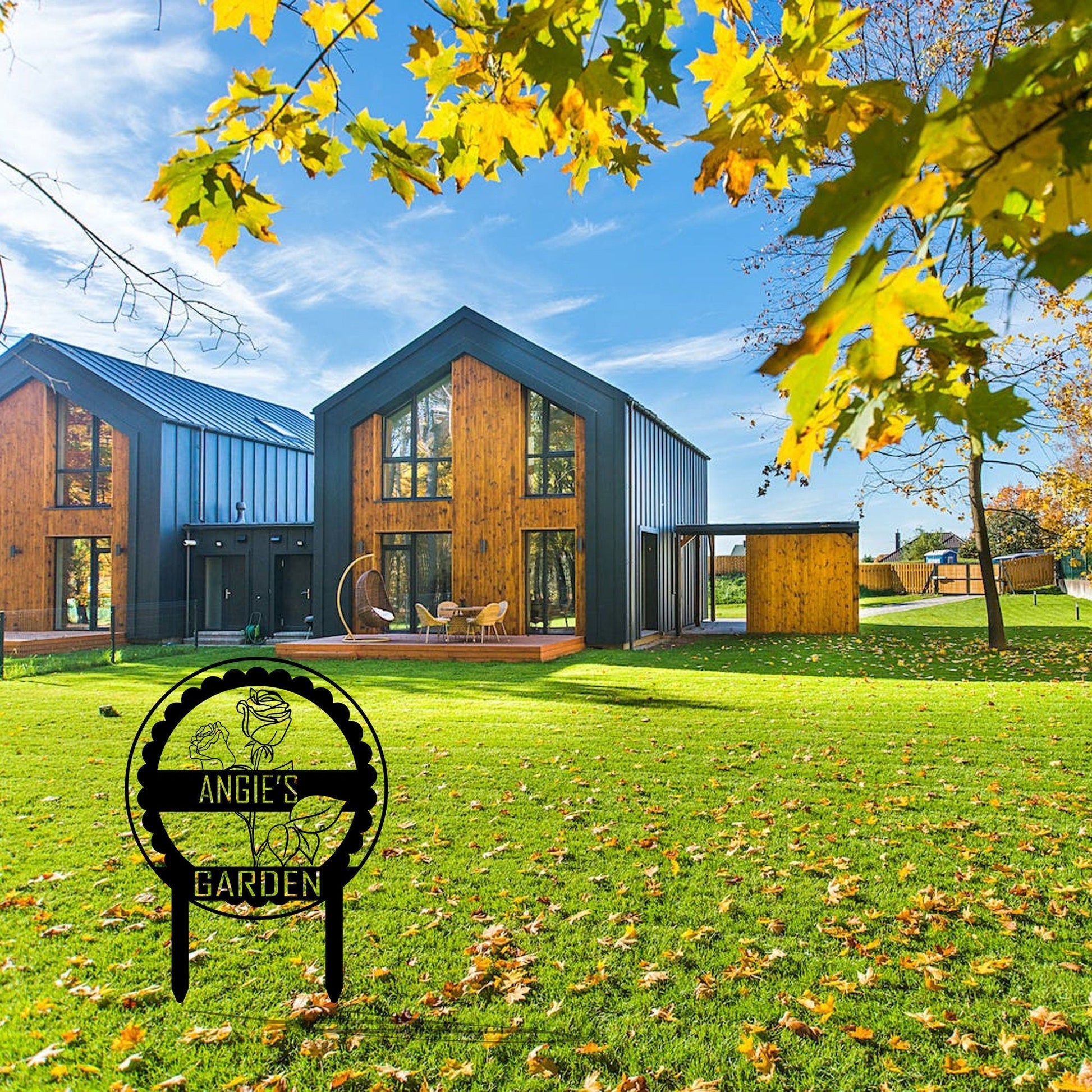 Handmade custom metal garden signs, personalized farmer gardener gifts, garden yard decoration, farmhouse yard decoration, handmade