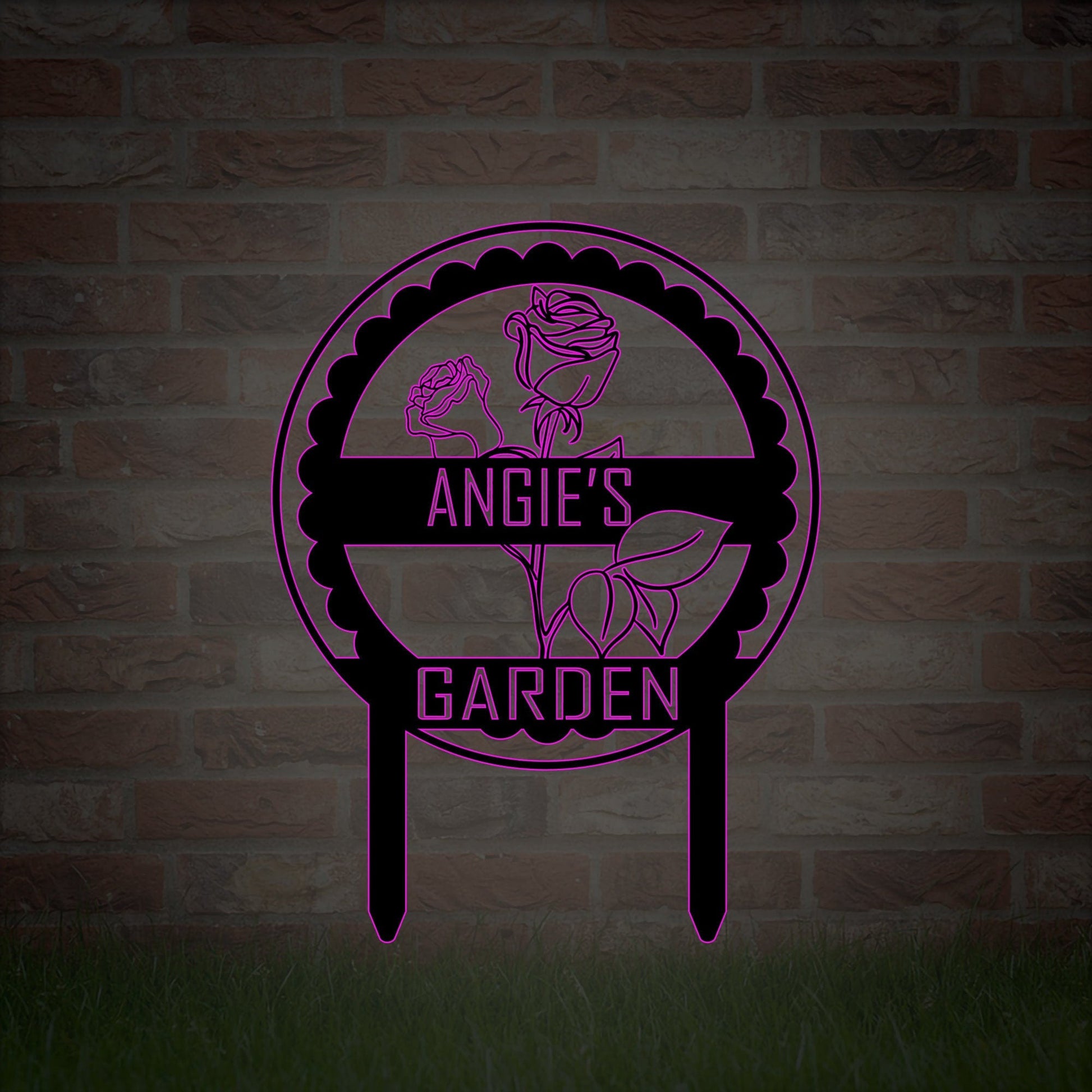 Handmade custom metal garden signs, personalized farmer gardener gifts, garden yard decoration, farmhouse yard decoration, handmade