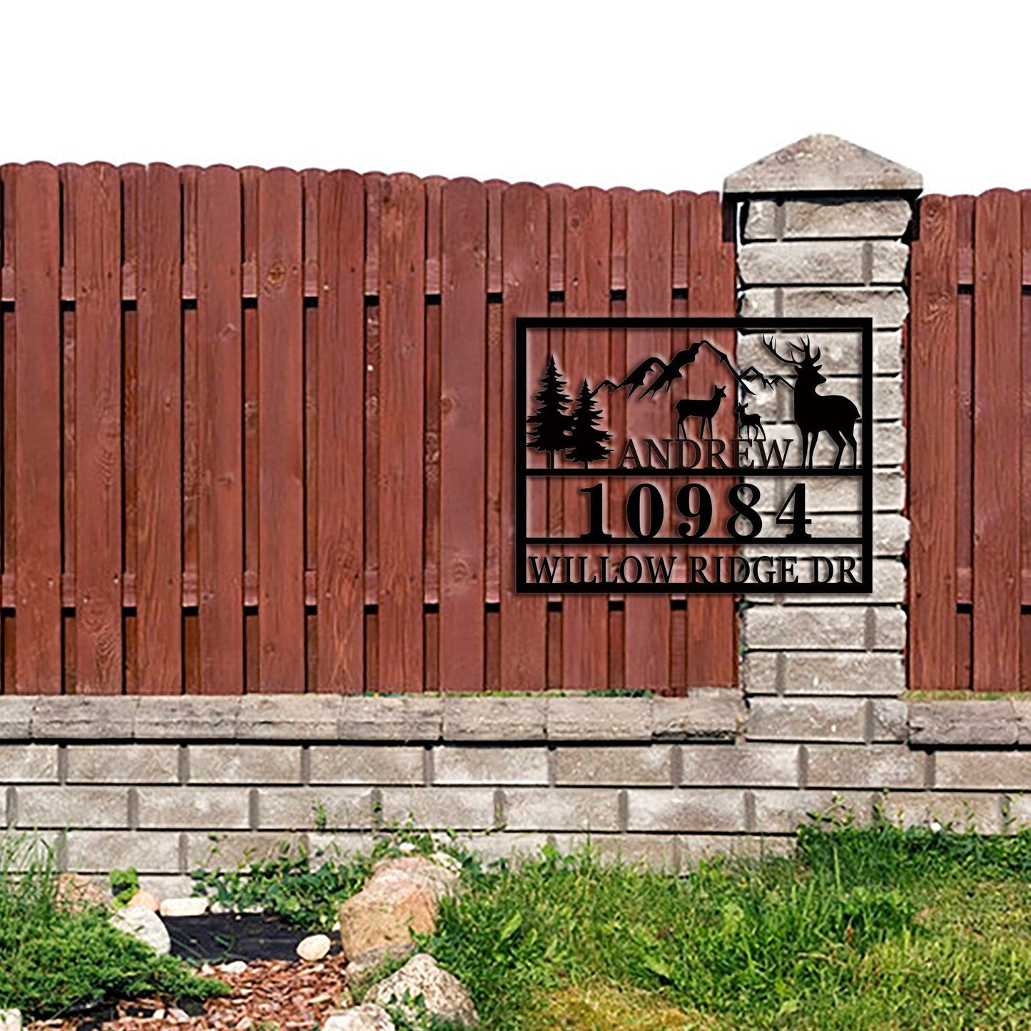 Custom metal deer sign /personalized new antler decoration / deer hunter gift / deer camp sign / Christmas gift for him / LED Sign/Yard sign