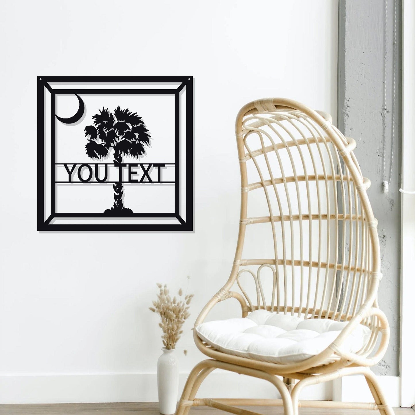 custom palm tree metal sign/personalized tropical patio or pool sign/outdoor metal sign/ornament/front door home sign/beach house/led sign