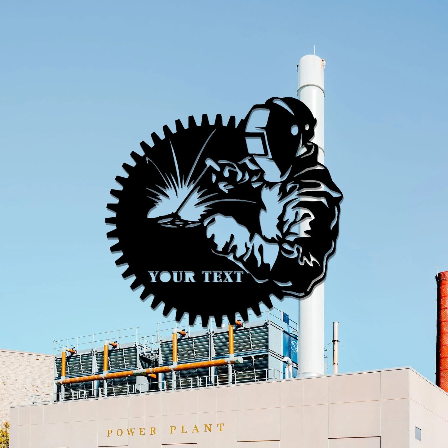 Customized Welding Cut Metal Sign,Welder Sign,Personalized Gift For Dad Father's Day Gift,Welder Street Sign Indoor,Outdoor,LED Sign