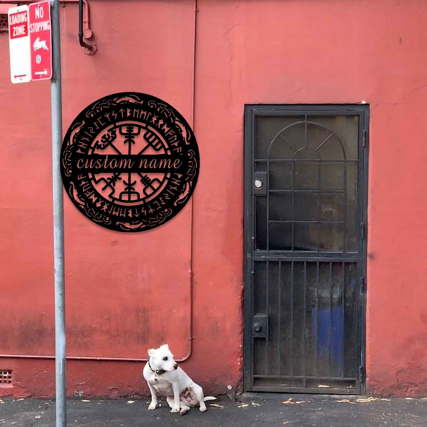 Custom Vegvisir metal wall decor art, metal wall decor, Viking metal wall hanging, office wall decor, Icelandic art, LED Viking wall art