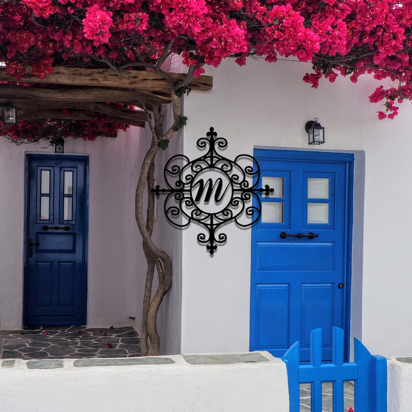 Custom Family Name Metal Sign, Initial Sign, Metal Monogram Sign, Door Hanger, Last Name Sign, Metal Decorative Wall Art,LED Sign