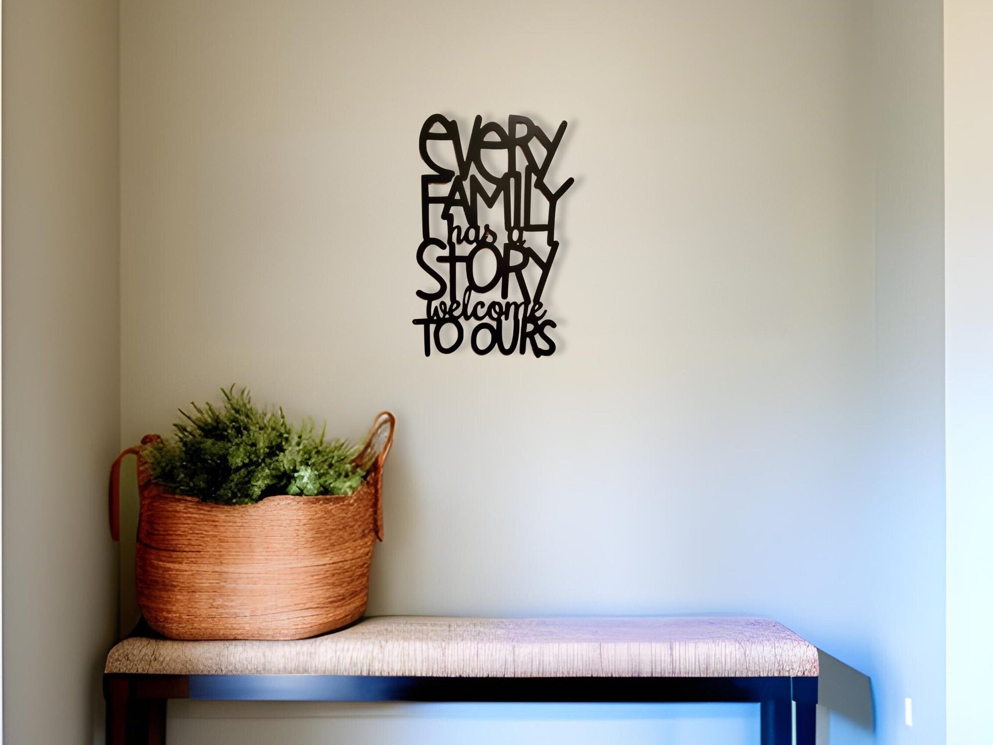 Family Metal Sign, Family Sign, Welcome Sign, Metal Welcome Sign, Metal Words, Metal Sign, Housewarming Gift, Wedding Gift, Closing Gift