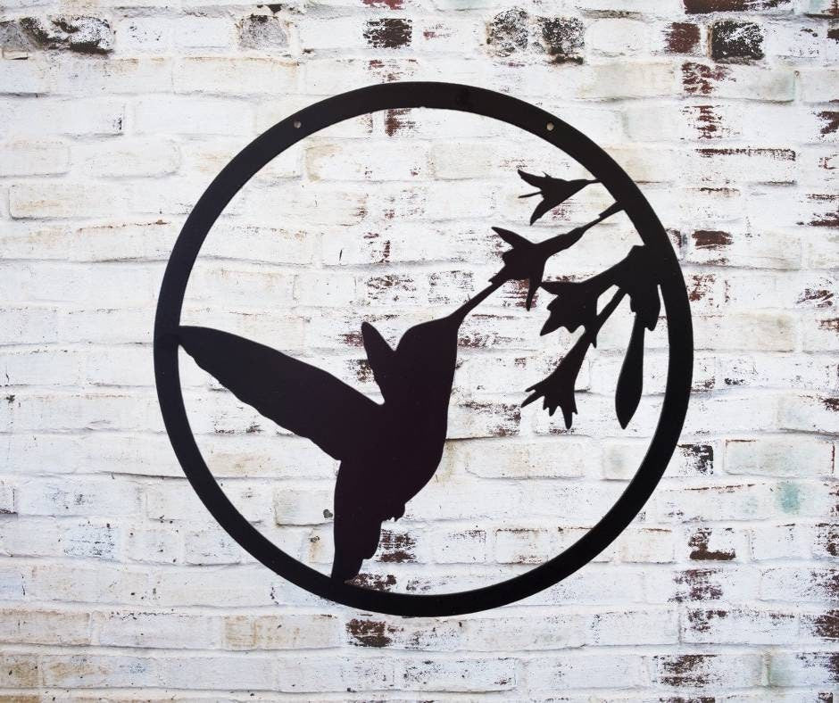 Hummingbird Metal Garden Flag, Garden Flag Hummingbird, Metal Garden Flag, Hummingbird Decor, Garden Decor, Yard Art, Metal Sign, Front Yard
