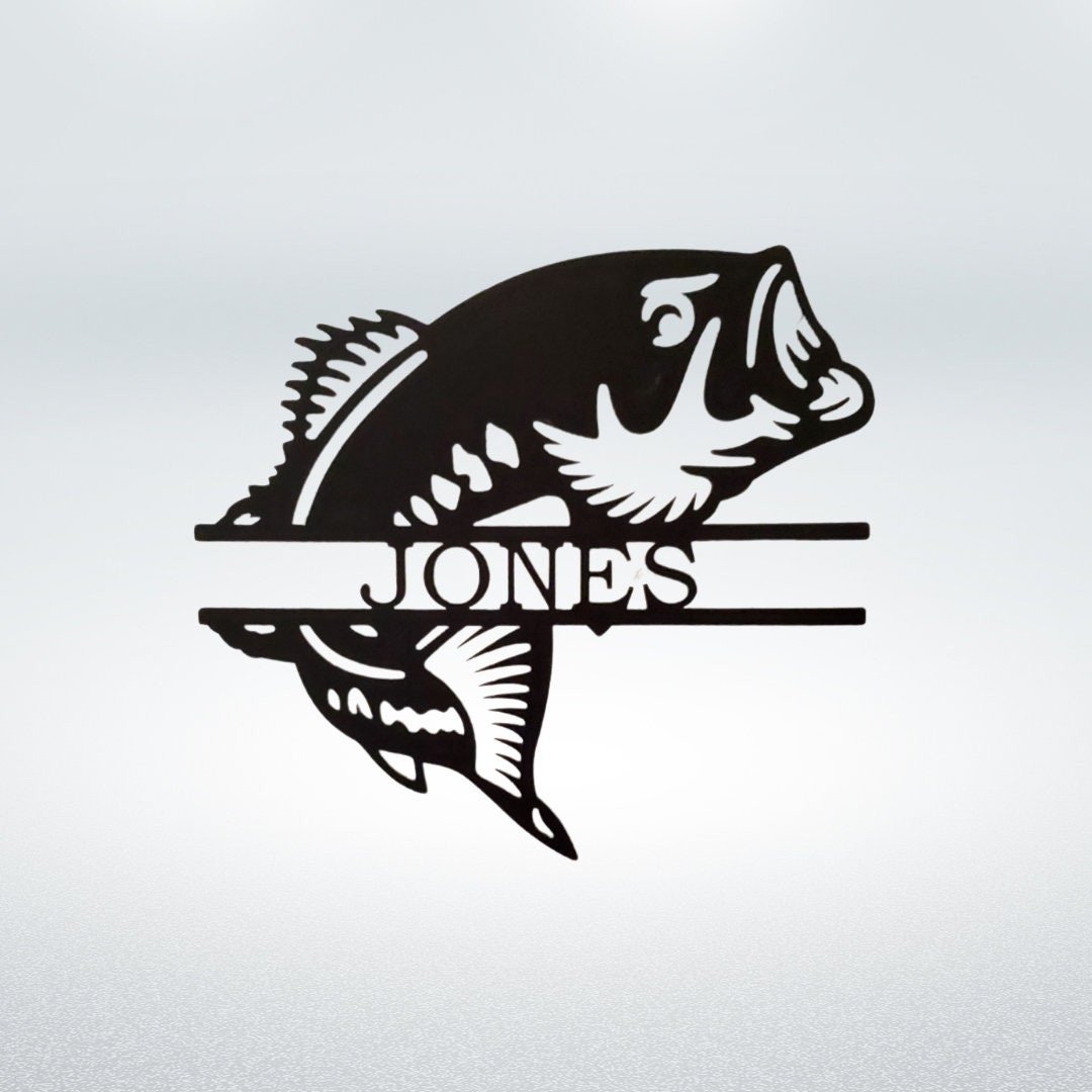 Personalized Bass Fish Metal Signs, Custom Fish Sign, Fishermen Gift, Metal Sign, Custom Metal Sign, Fish Metal Sign, Fish Wall Art, Gift