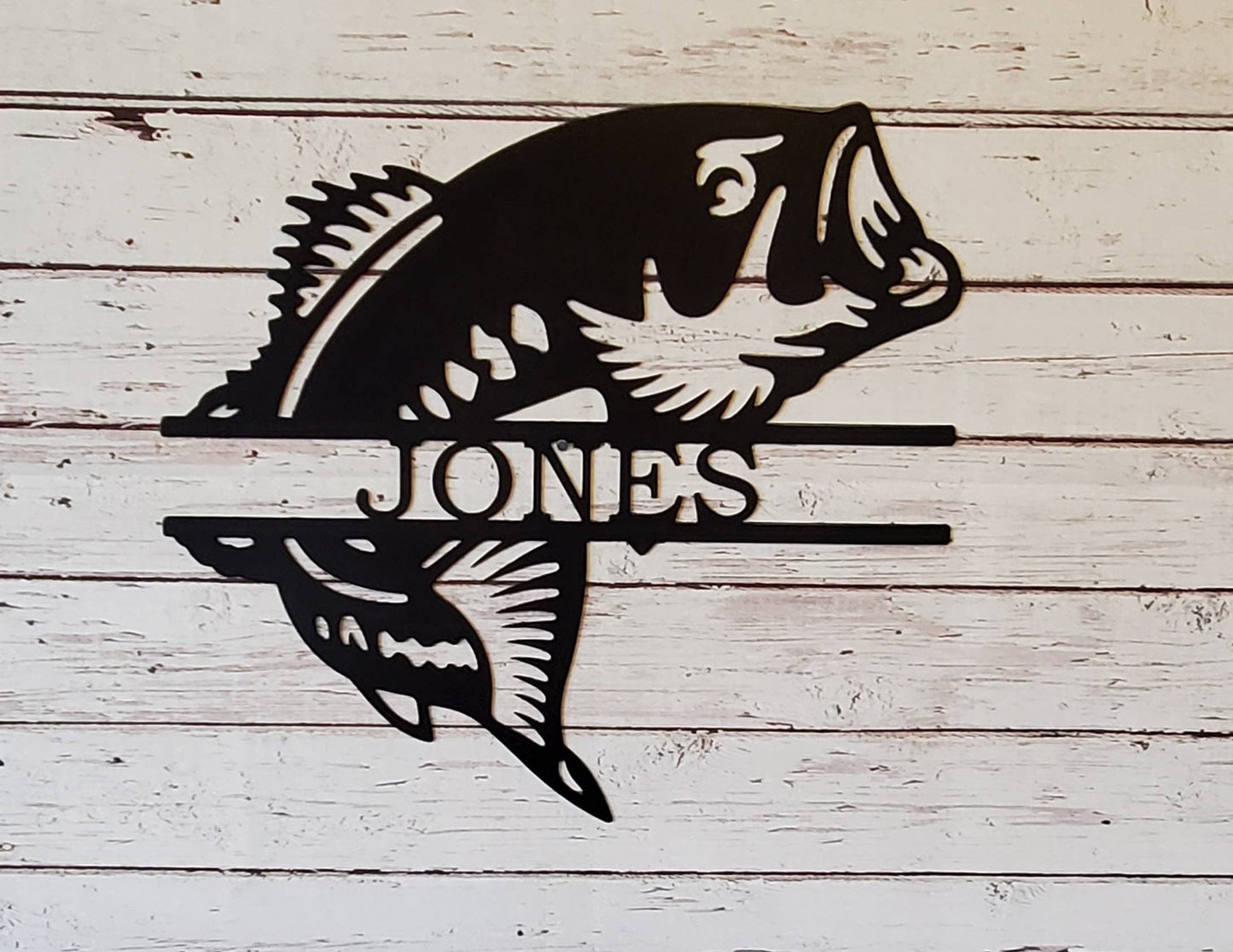 Personalized Bass Fish Metal Signs, Custom Fish Sign, Fishermen Gift, Metal Sign, Custom Metal Sign, Fish Metal Sign, Fish Wall Art, Gift